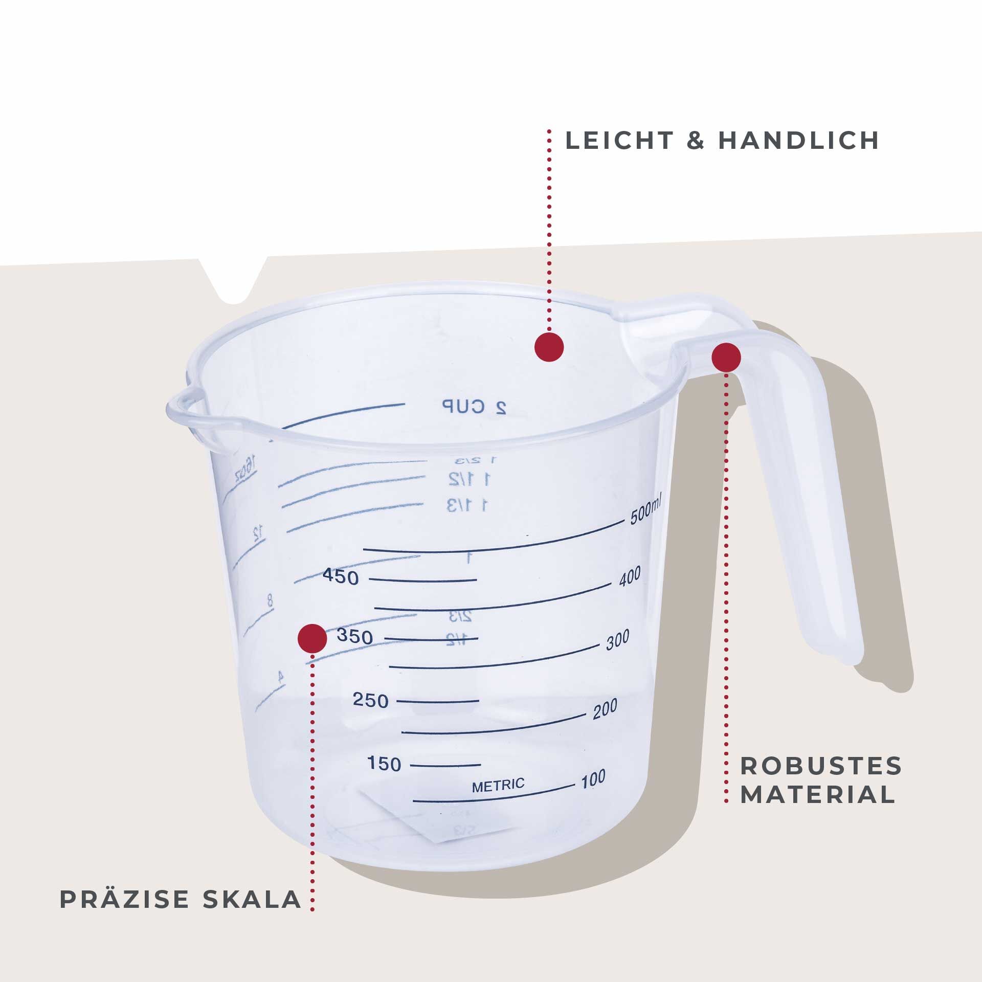  Messbecher Essential, 500ml