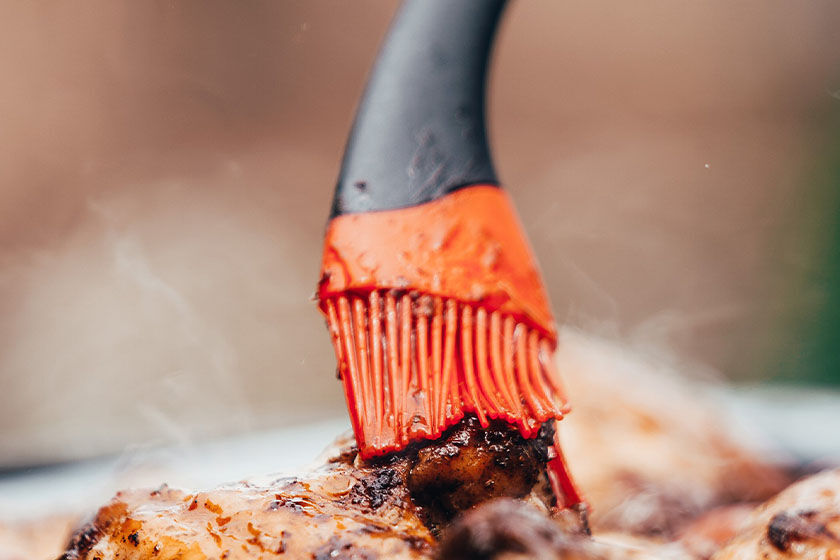 Pinsel über Fleisch Pinsel über Fleisch