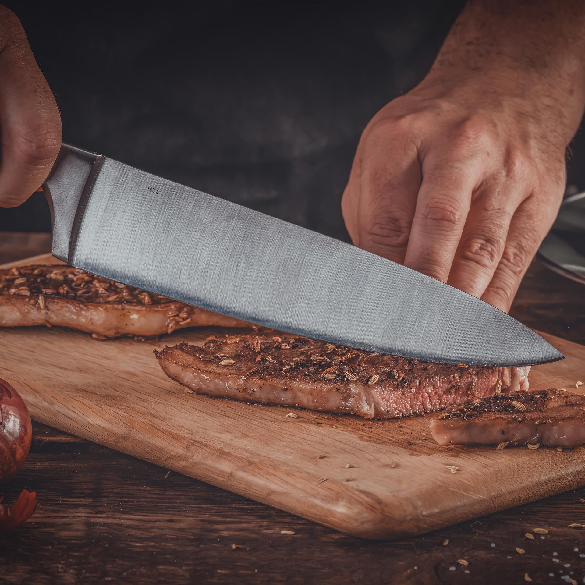 Kochmesser Trinity, 20cm Edelstahl-Klinge