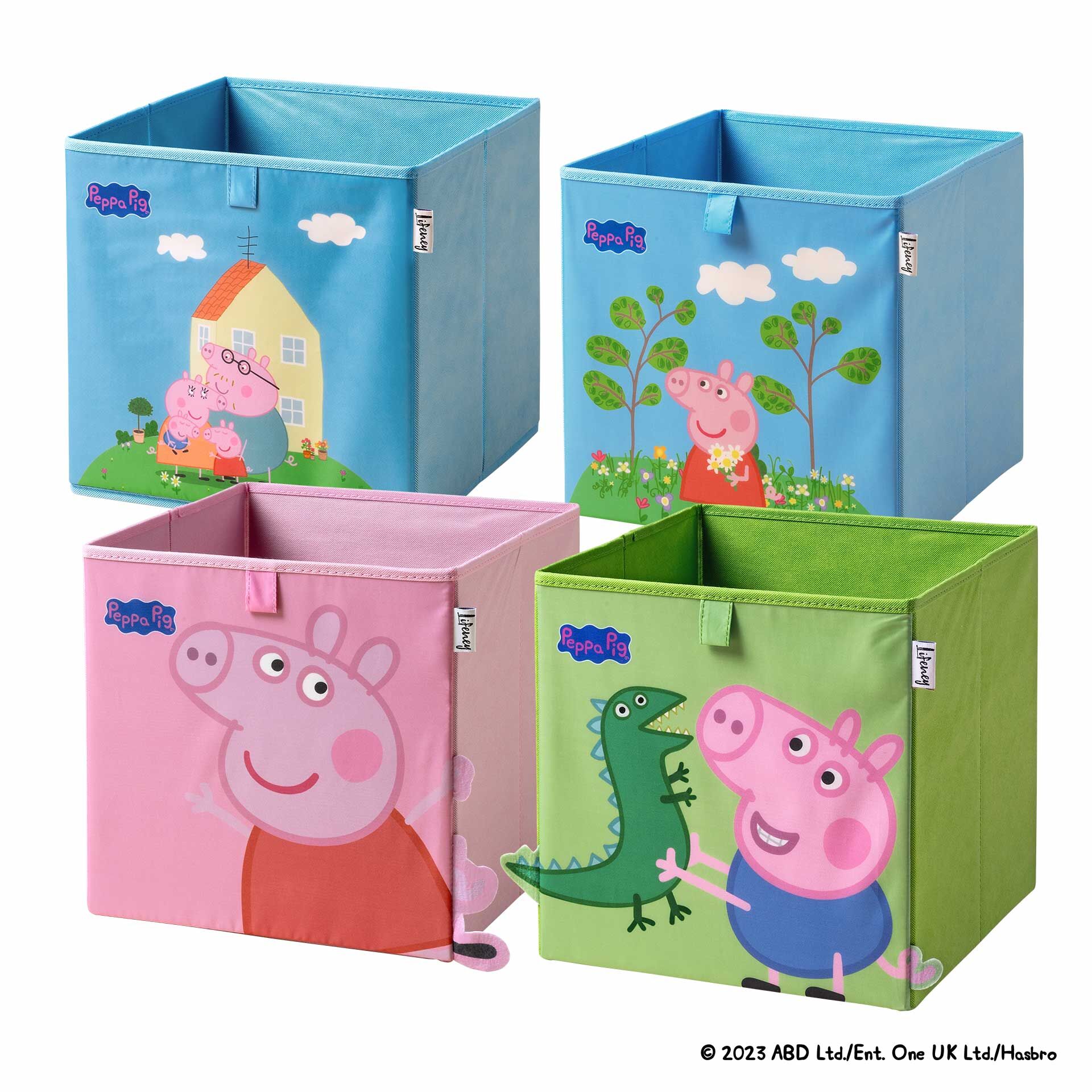 Aufbewahrungsbox Peppa Pig 4er Set, 30x30x30cm