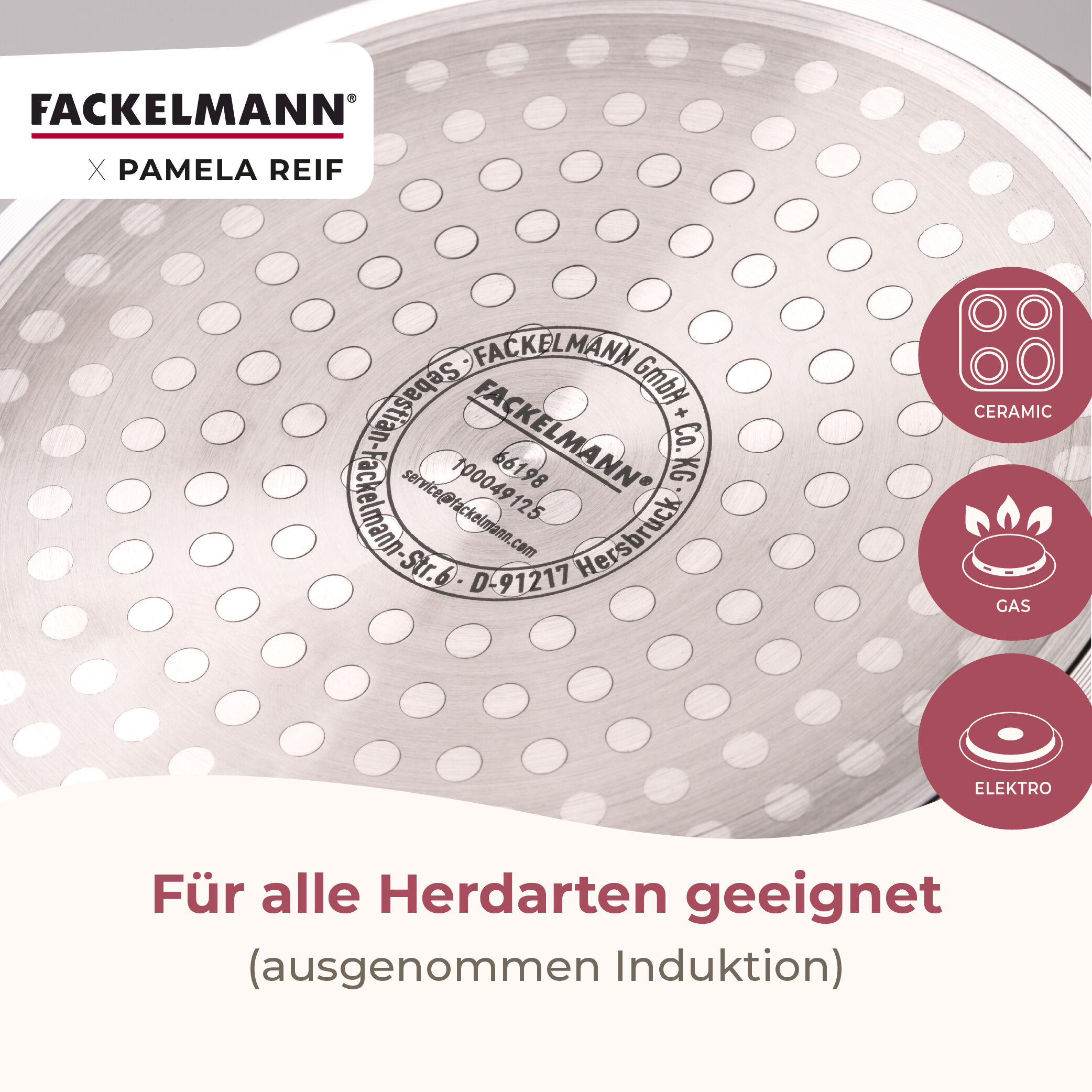 Pamela Reif Kochtopf mit Deckel Signature, Ø16cm