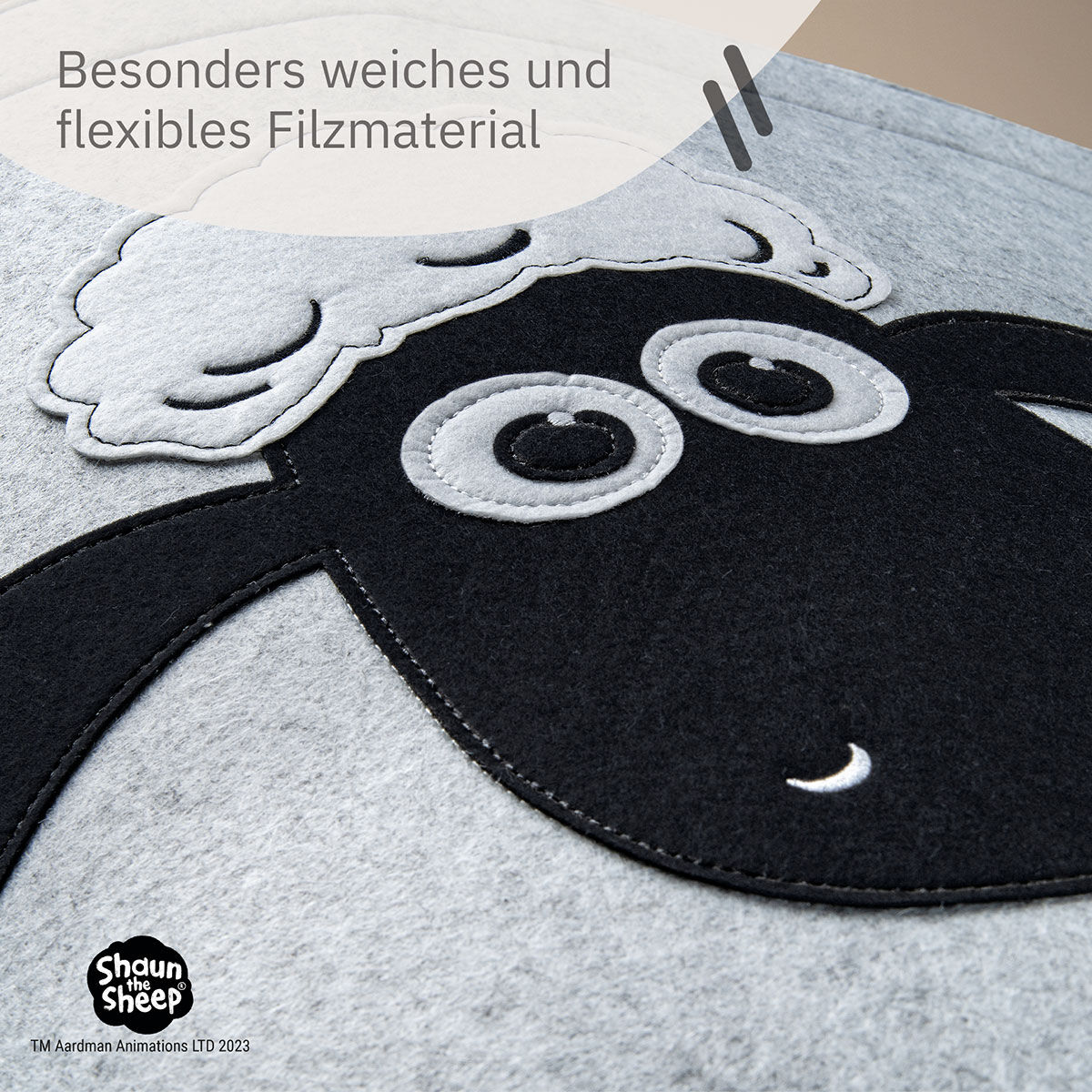 Aufbewahrungskorb Shaun , Filz, 43,5x46cm