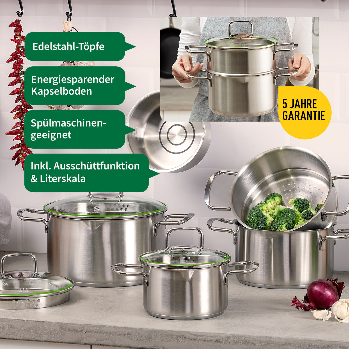 Topf-Set München, 5-teilig Topf-Set München, 5-teilig