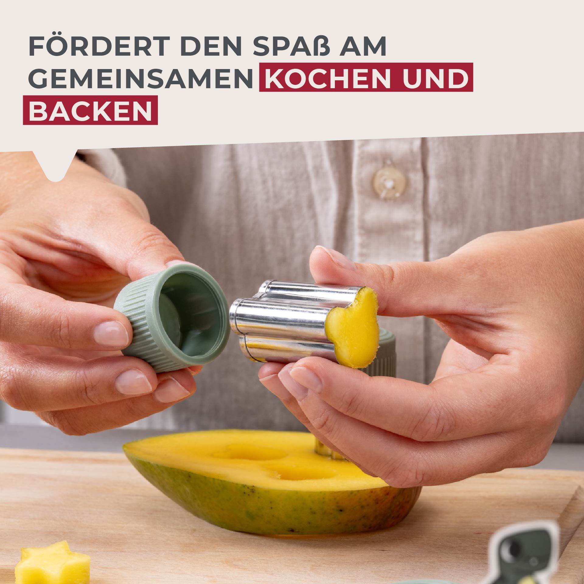 Gemüse Ausstecher Set Mini Cooking, 9-tlg.