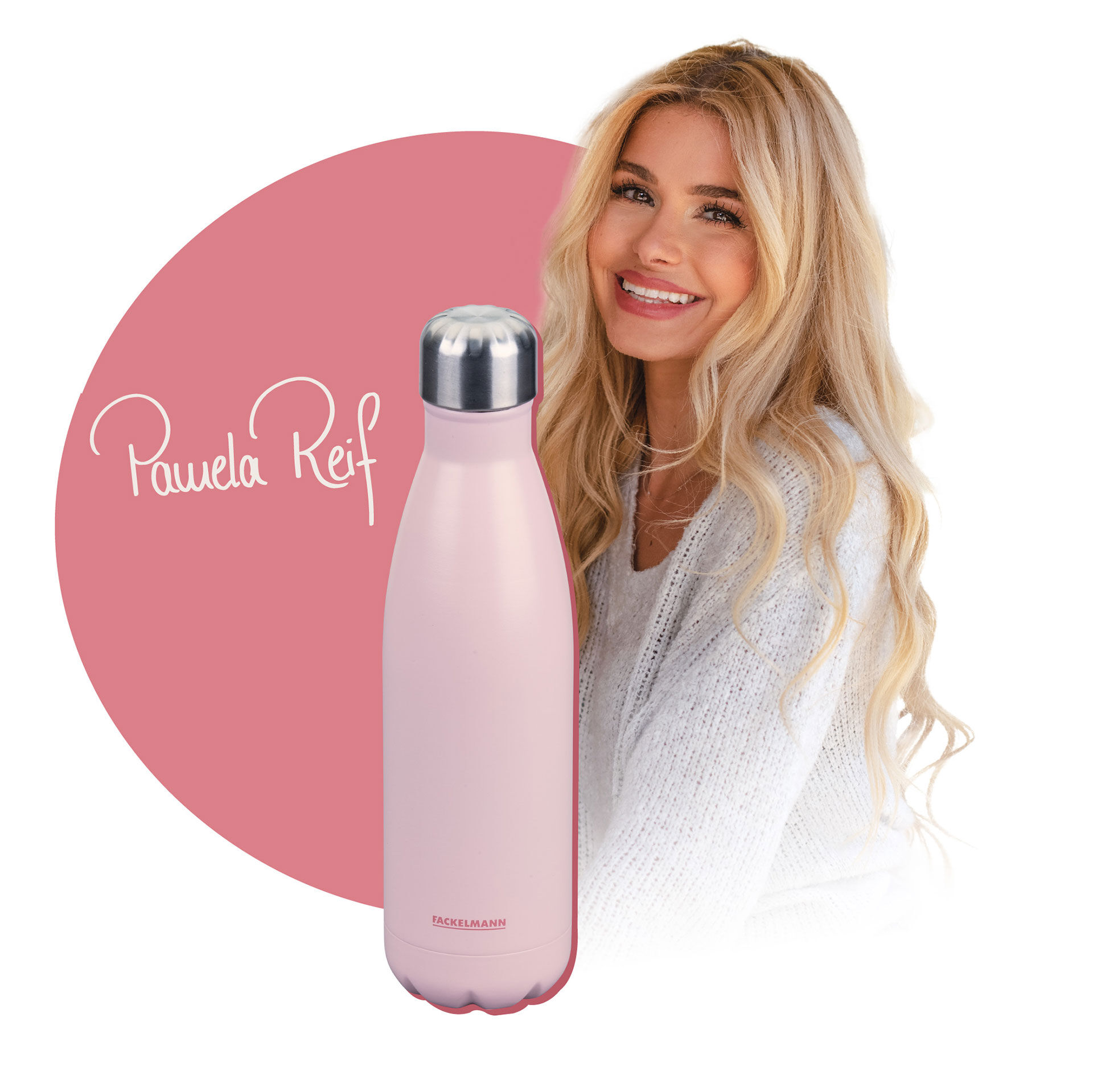 Pamela Reif Thermotrinkflasche Rosa, 500ml