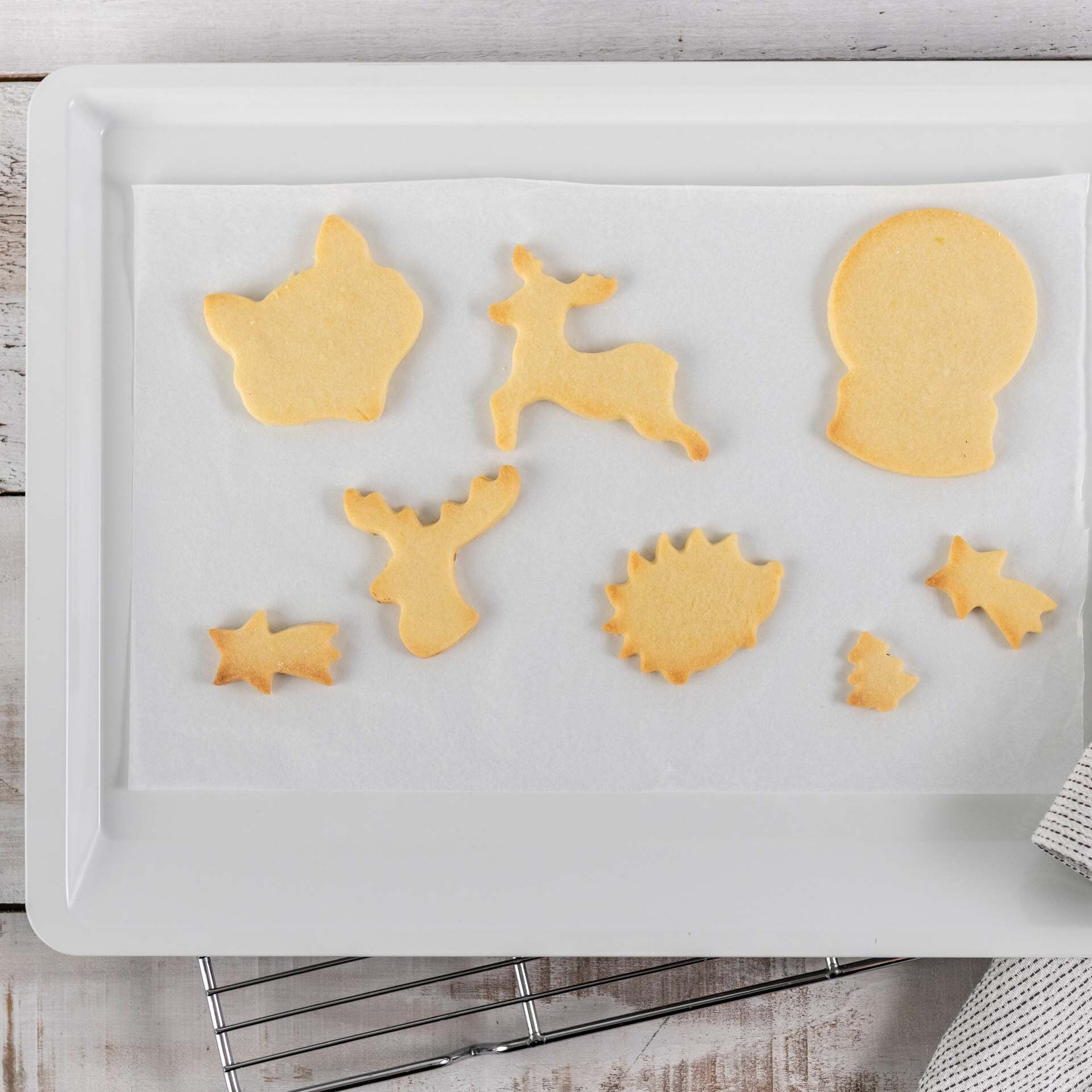 Ausstecher Hirsch und Elch White Christmas Baking, 3-teilig