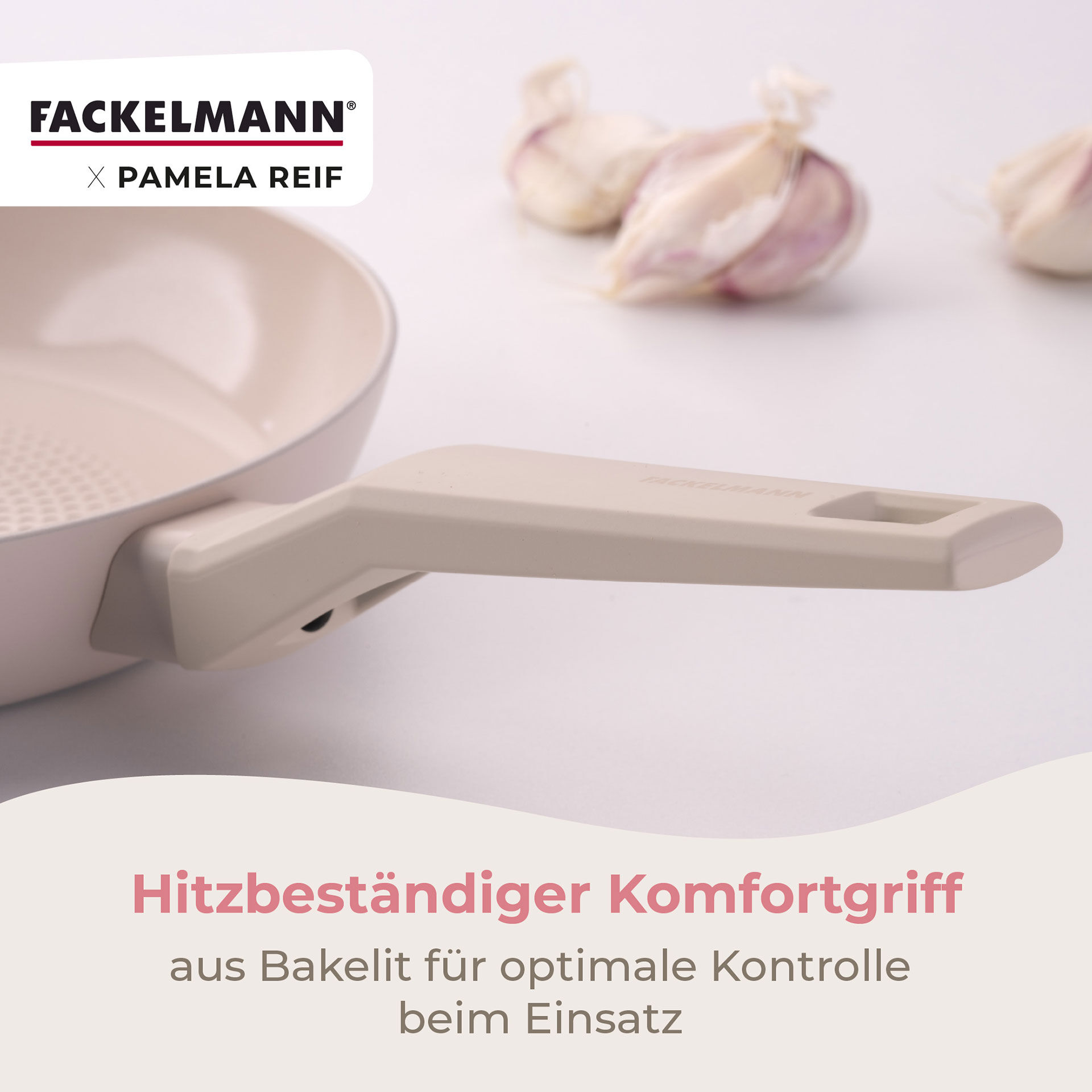 Pamela Reif Bratpfanne Ø24cm, Keramik, Wabenboden