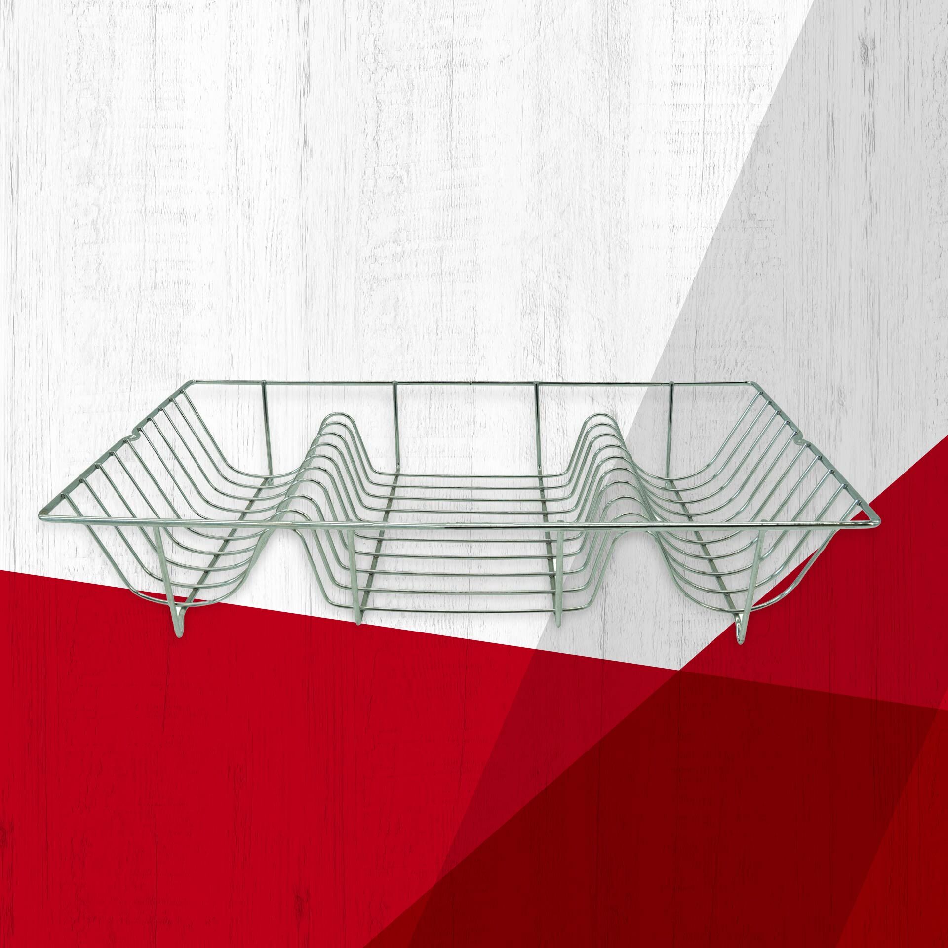 Geschirrkorb verchromt, 48x30cm