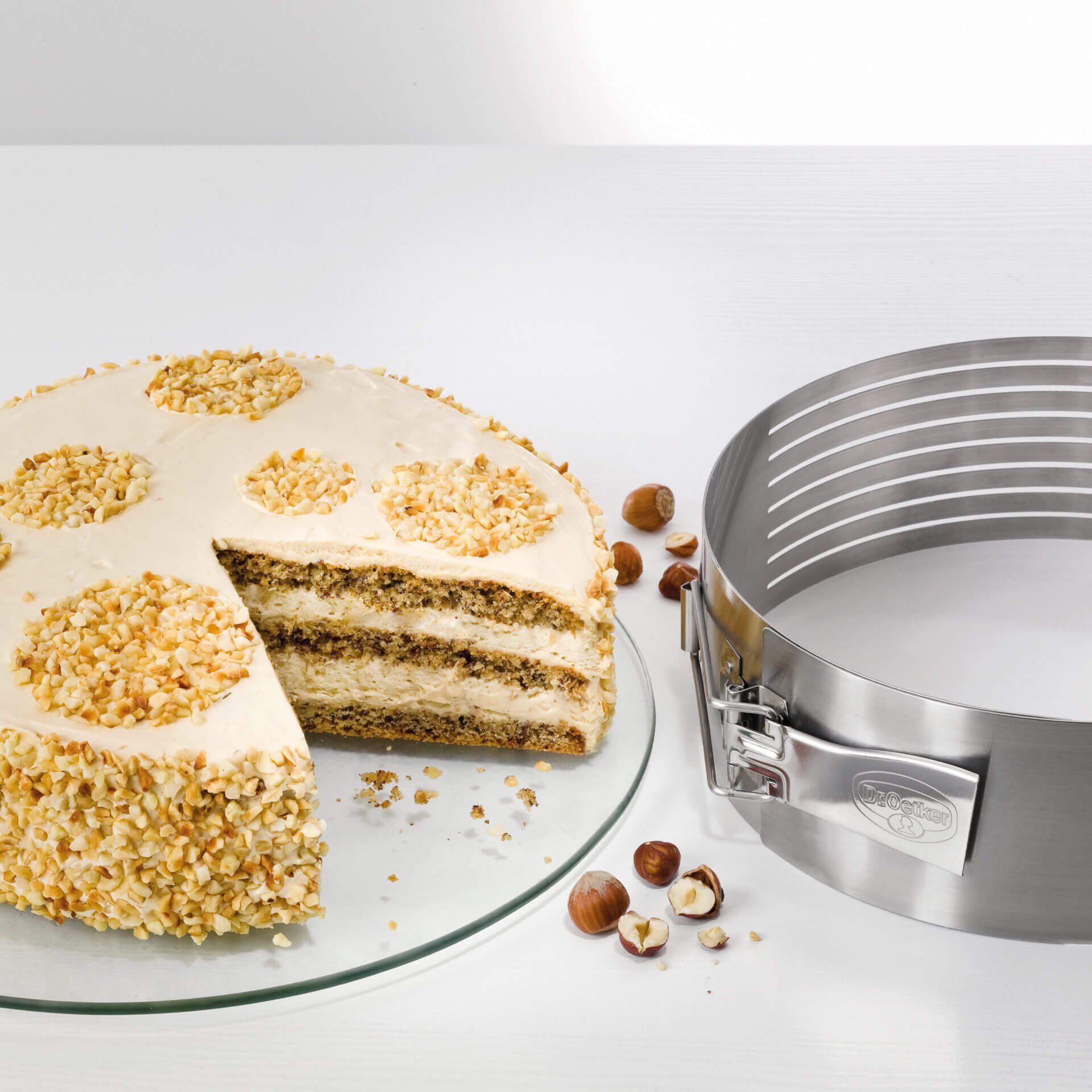 Tortenboden Schneidhilfe, verstellbar, Ø26-28cm