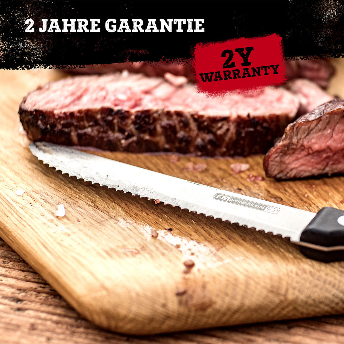 Steakmesser, 10cm Edelstahl-Klinge