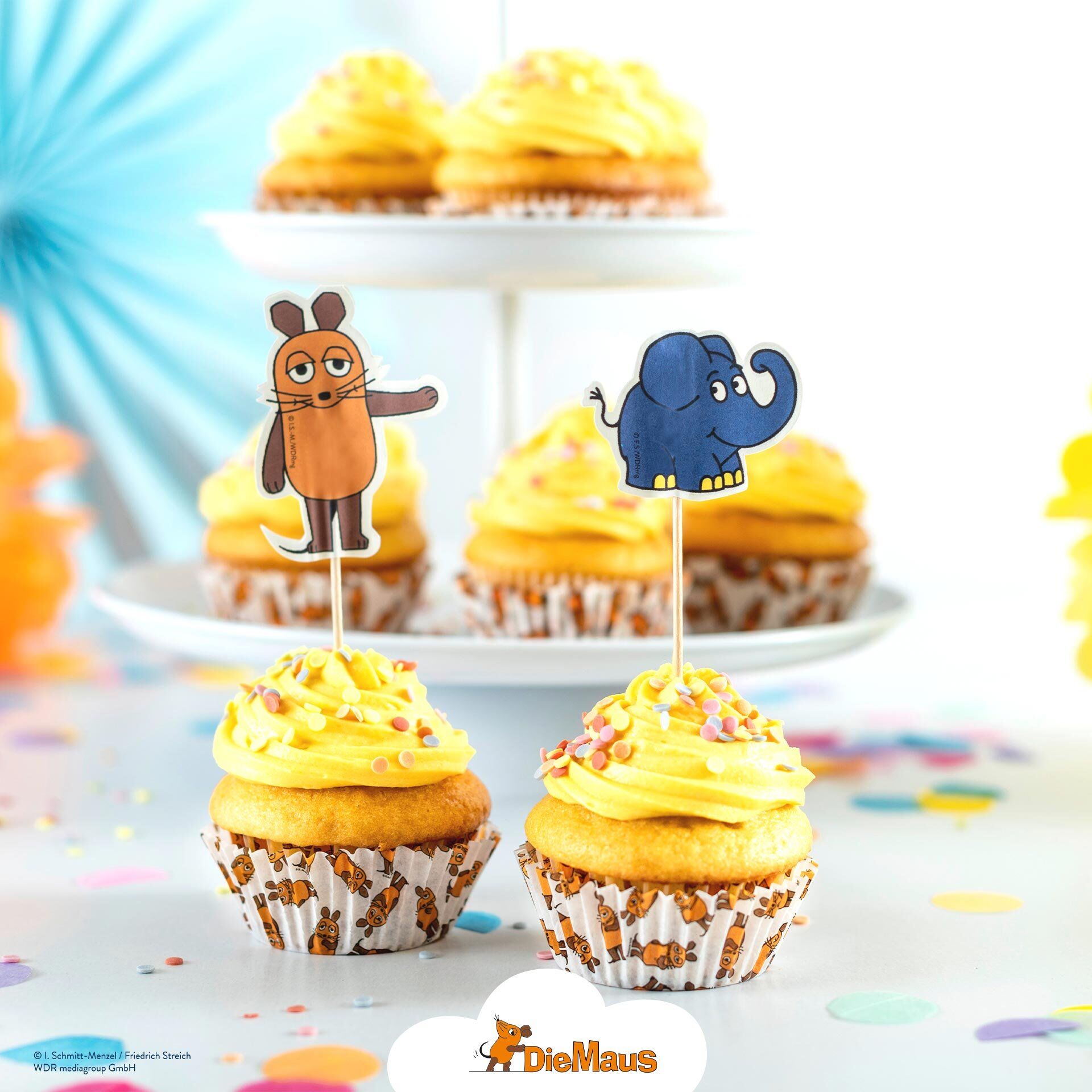 Party-Picker "DieMaus und Elefant", 24 Stk