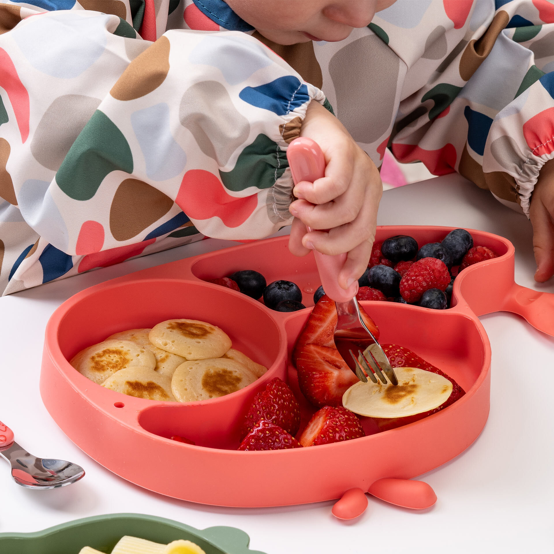 Kinderbesteck Meerjungfrau, rosa, 3-teilig