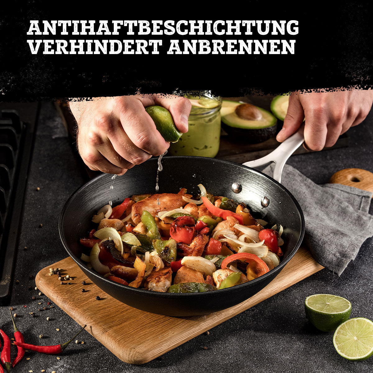 Profi Wokpfanne Force, Ø28cm