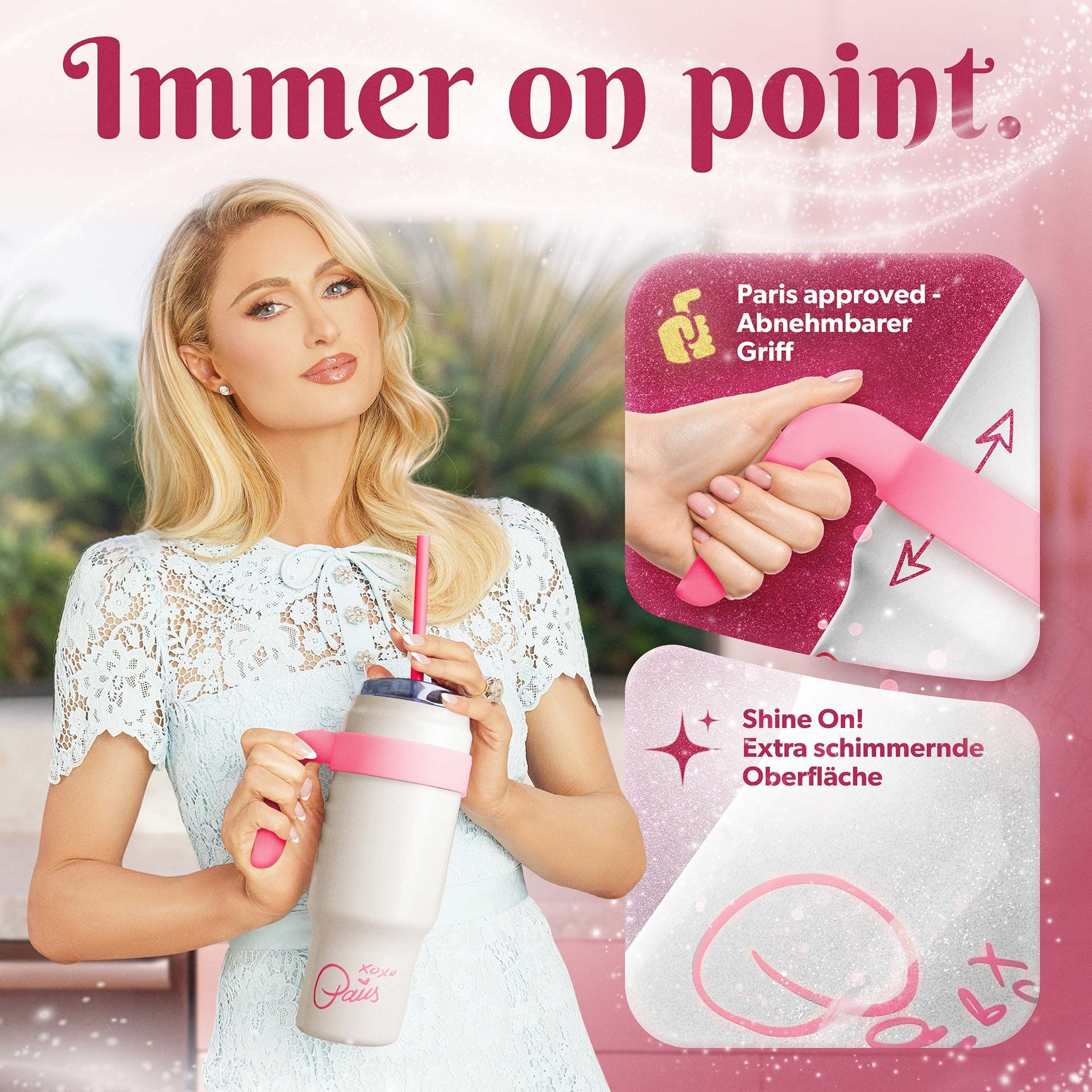 Trinkbecher Weiß, 1 L