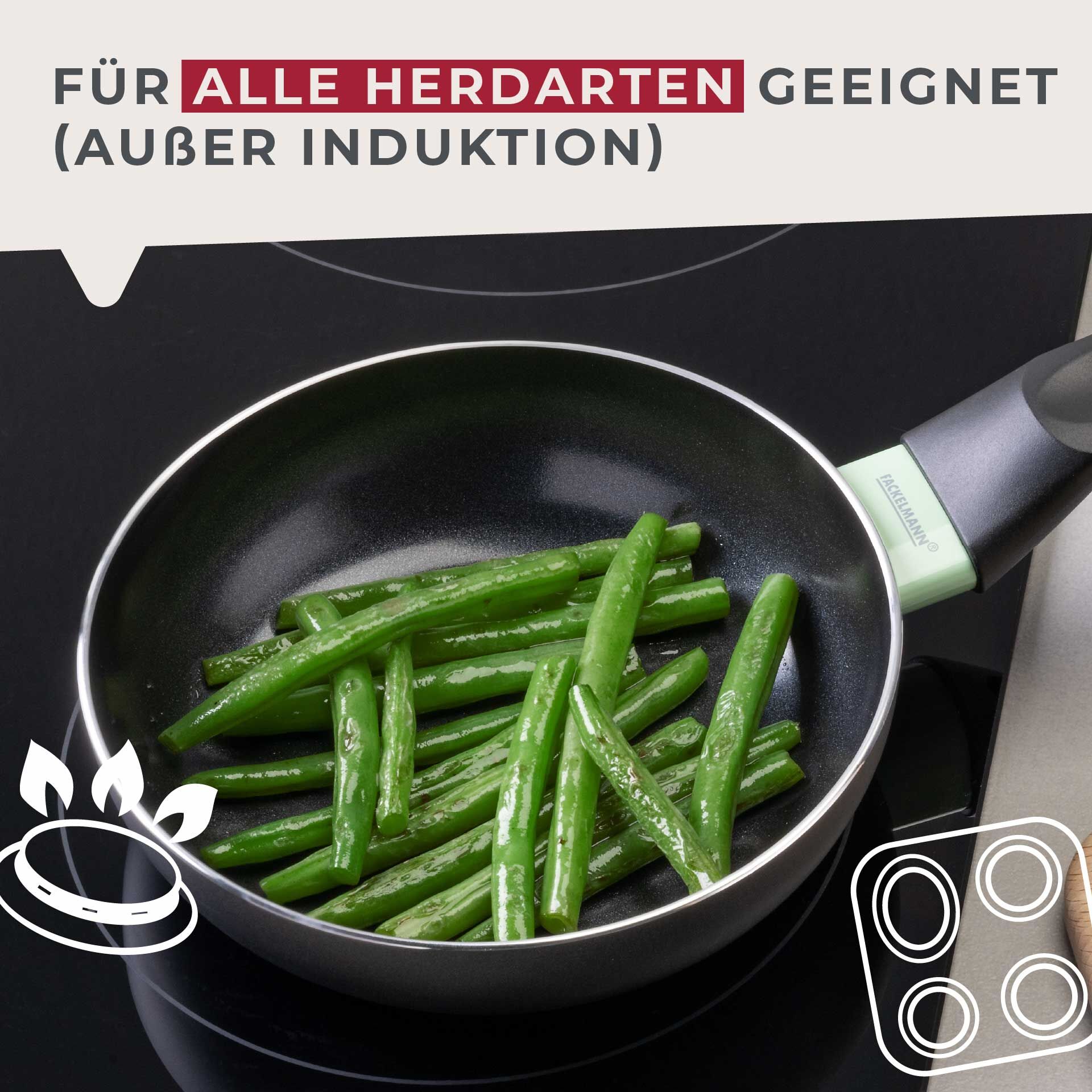 Bratpfanne Brandao, Keramik, antihaft, Ø16cm