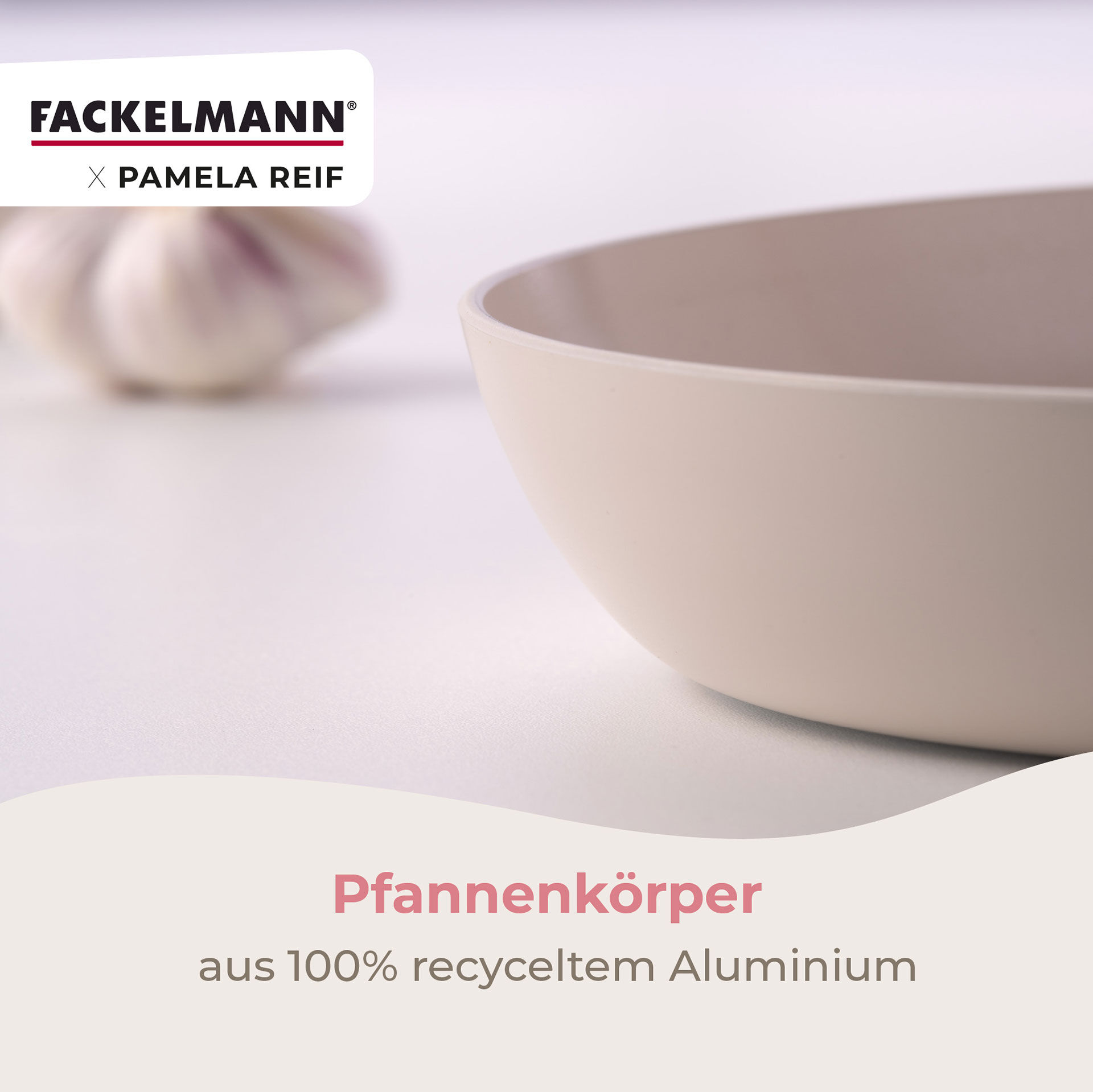 Pamela Reif Bratpfanne Ø24cm, Keramik, Wabenboden