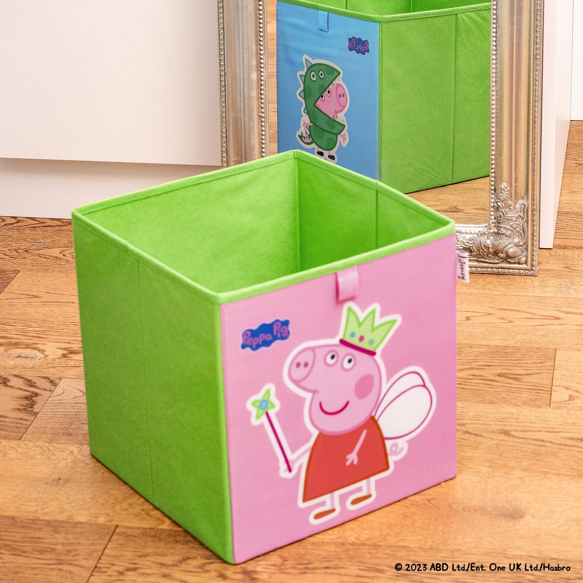 Aufbewahrungsbox Peppa Pig Fee & George, 30x30x30cm