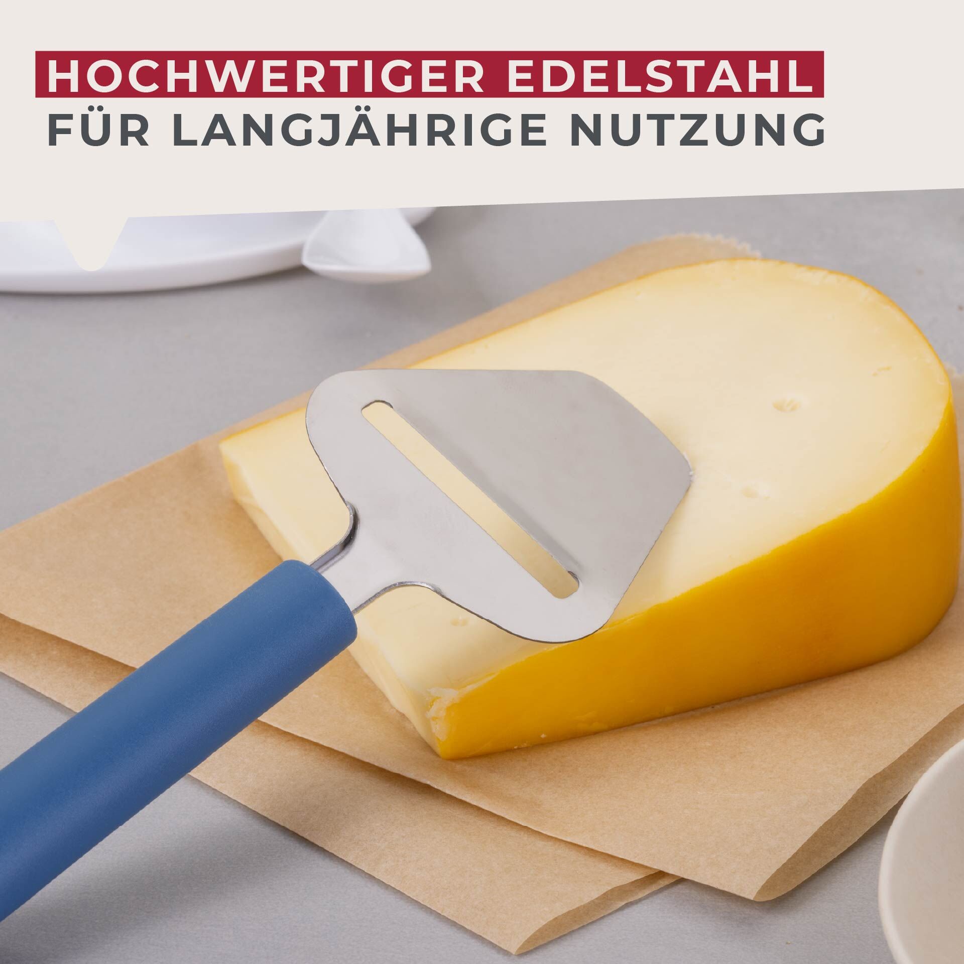 Käsehobel Essential, blau