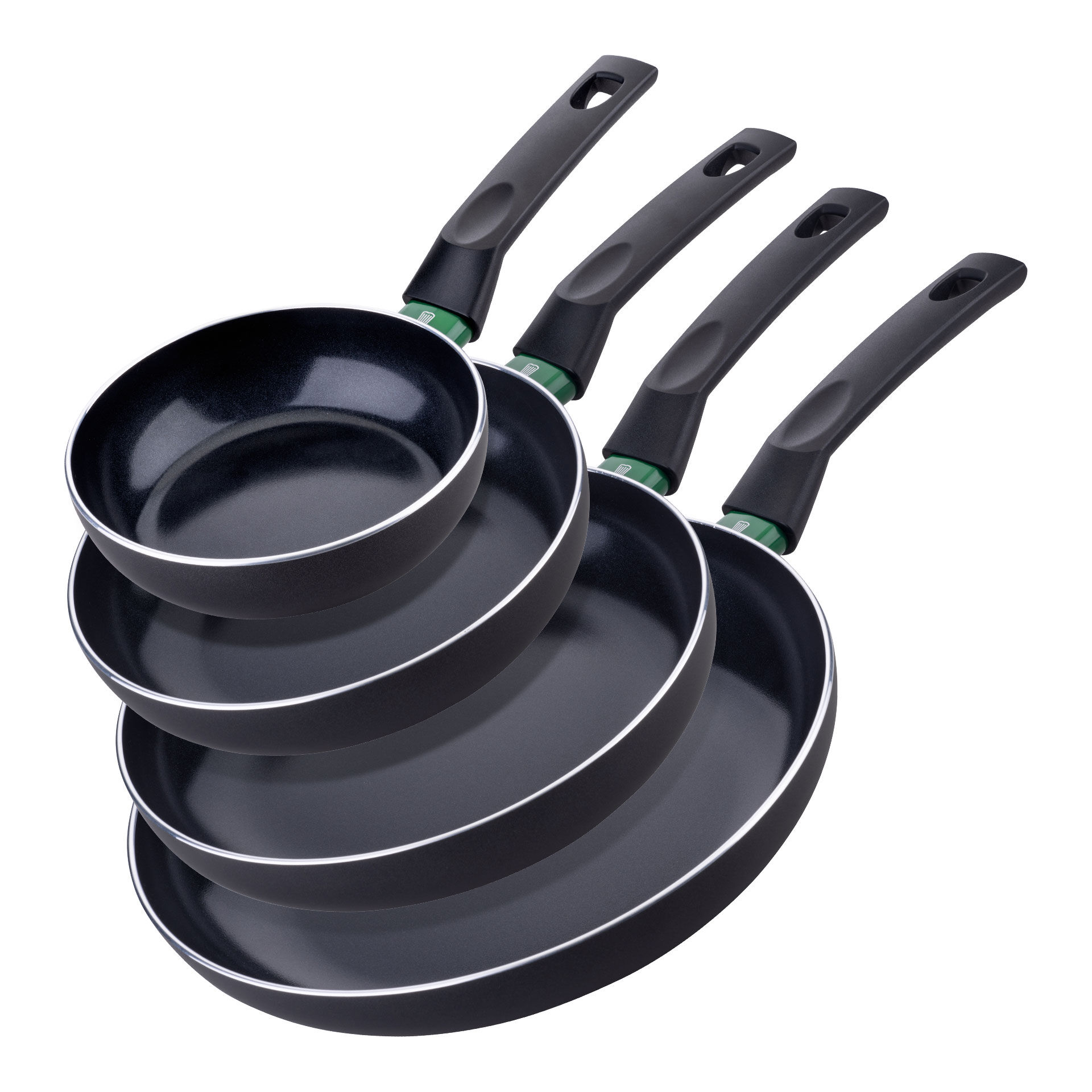 Bratpfannen-Set "Bielefeld", Keramik, antihaft, Ø16/20/24/28cm, 4-tlg.