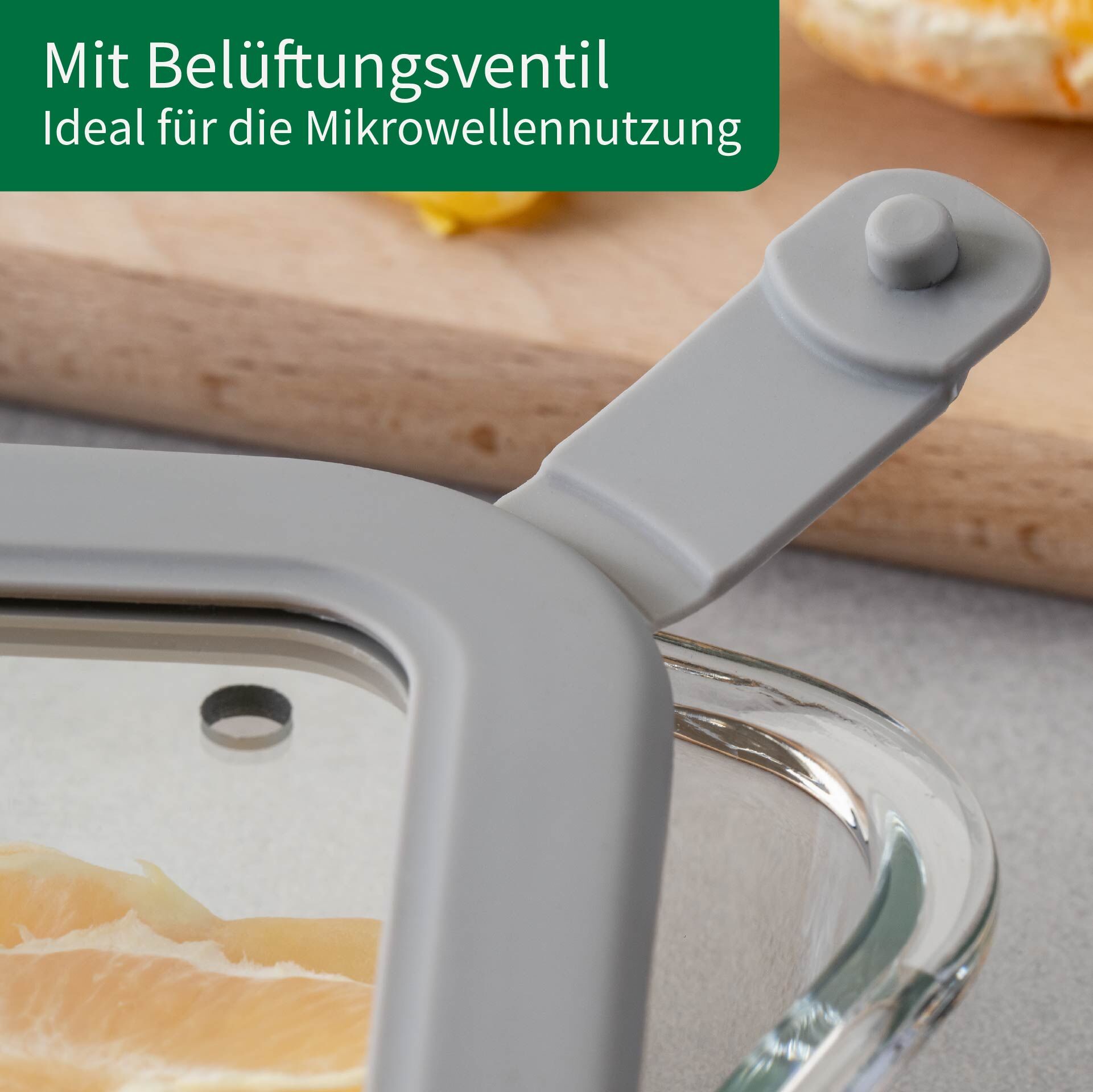 Vorratsdose Glas, eckig, 640ml