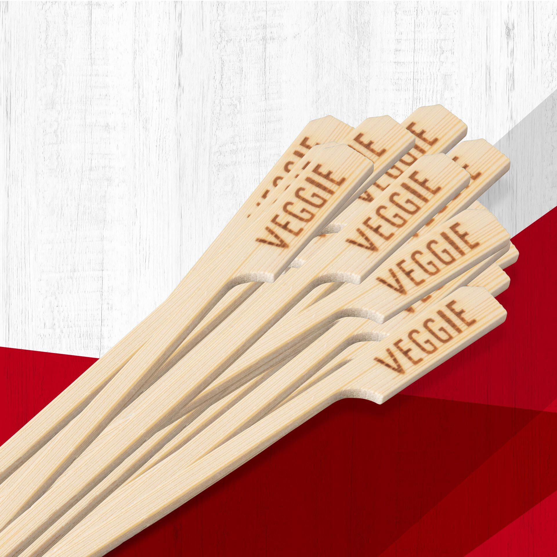 Fingerfoodsticks Veggie, 15cm, 25 Stk, FSC™-zertifizierter Bambus