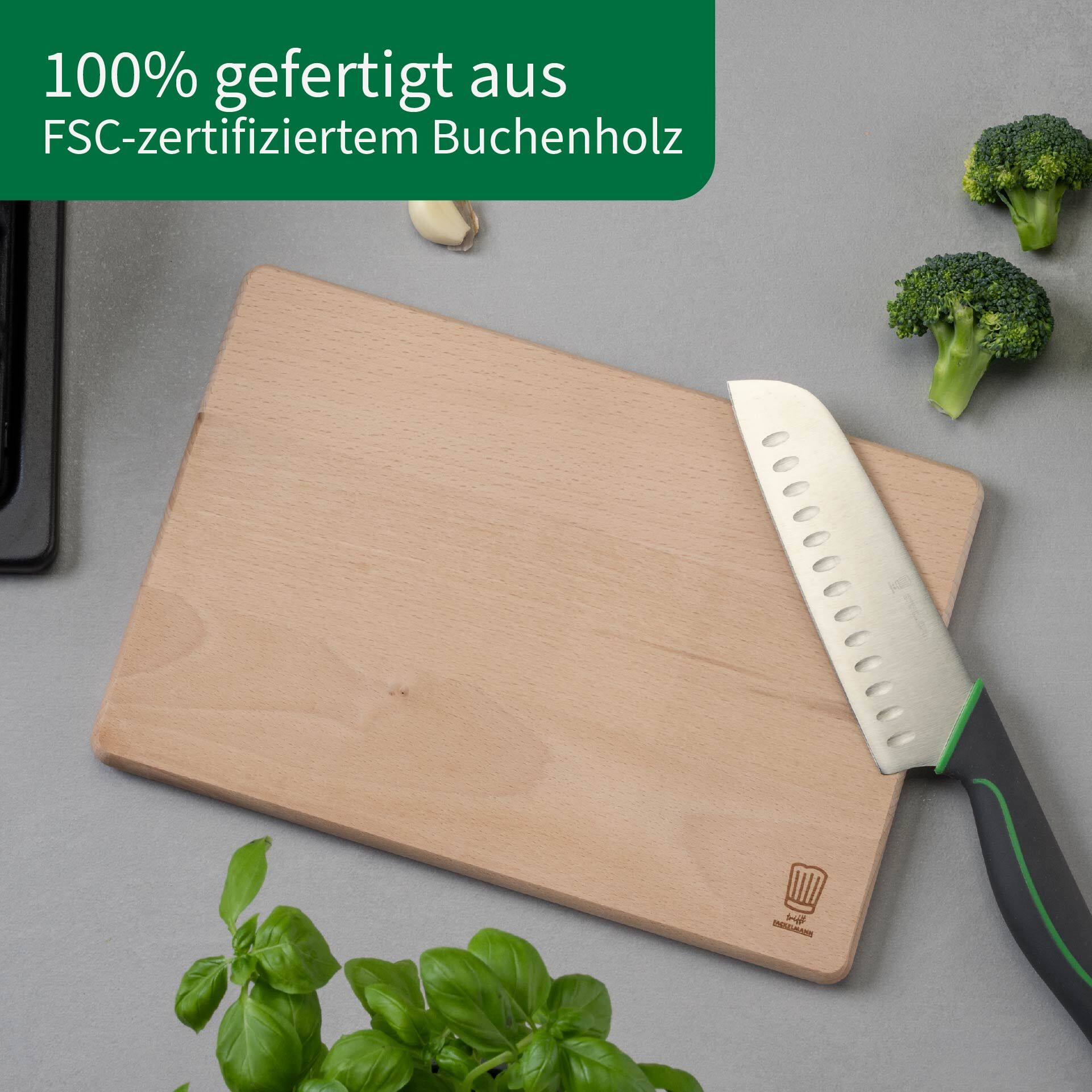 Schneidebrett, Buche, 29x20cm
