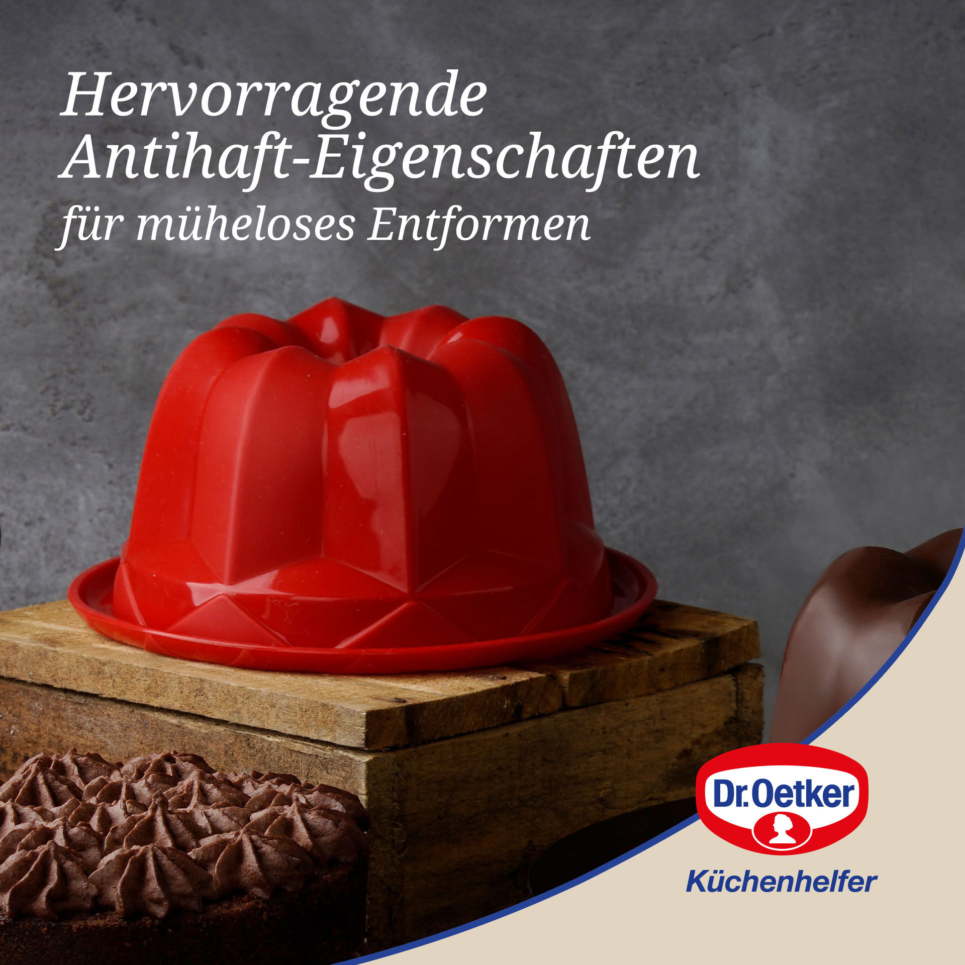 Gugelhupfform Flexxibel Love, Ø18cm, Silikon