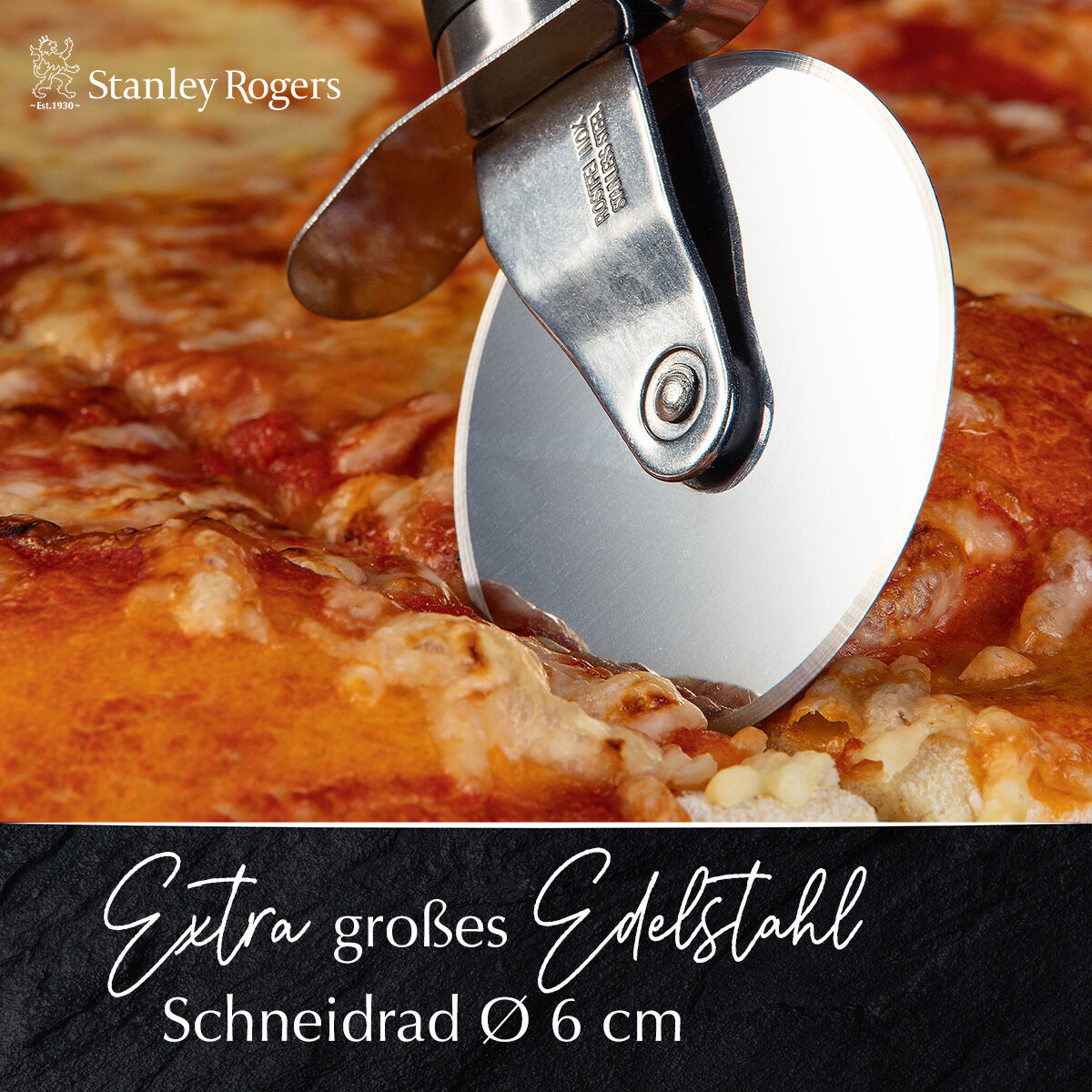 Pizzaschneider Pride, 18cm, Edelstahl