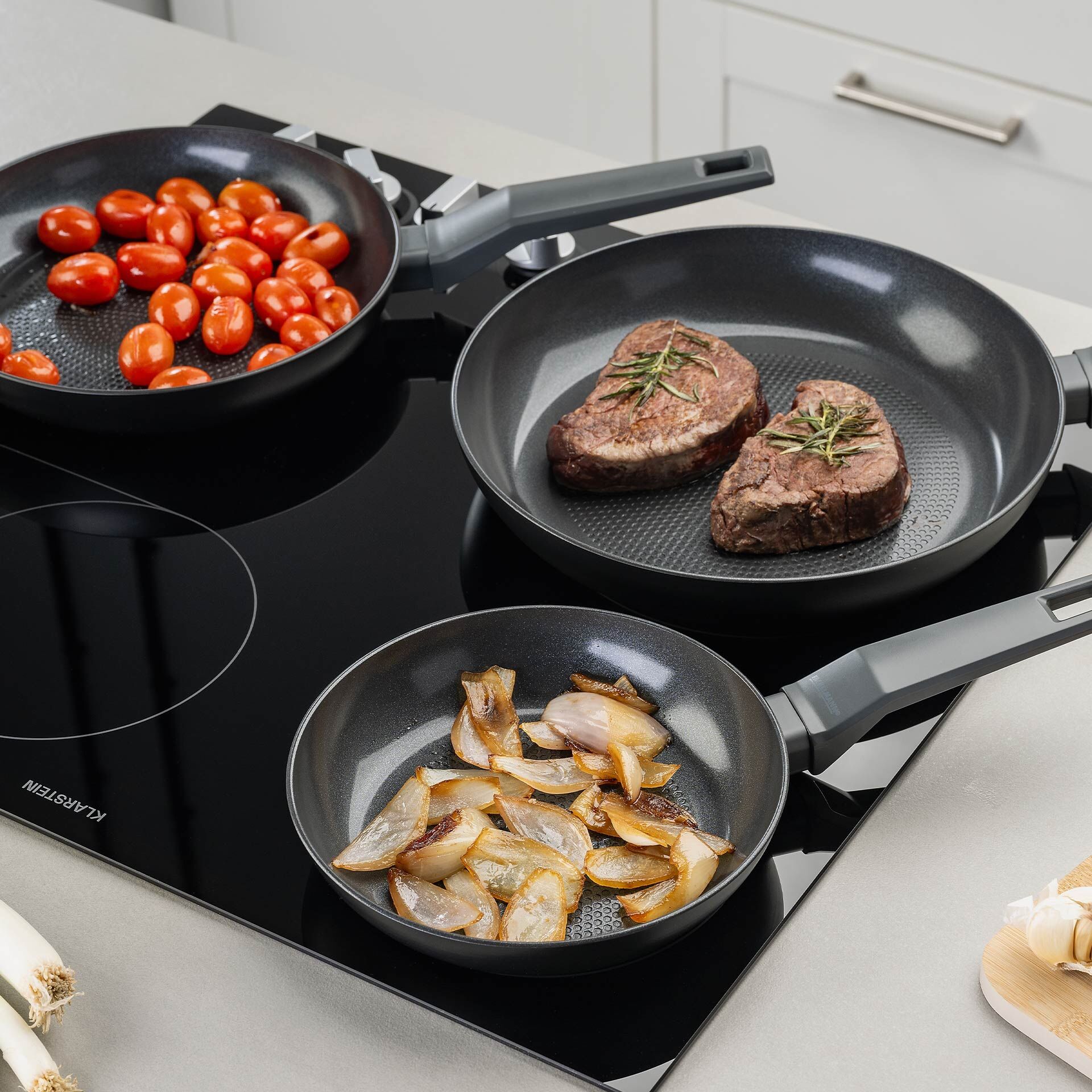 Pfannen-Set "Statement", Keramik, antihaft,  Ø24+28cm, 2-tlg.