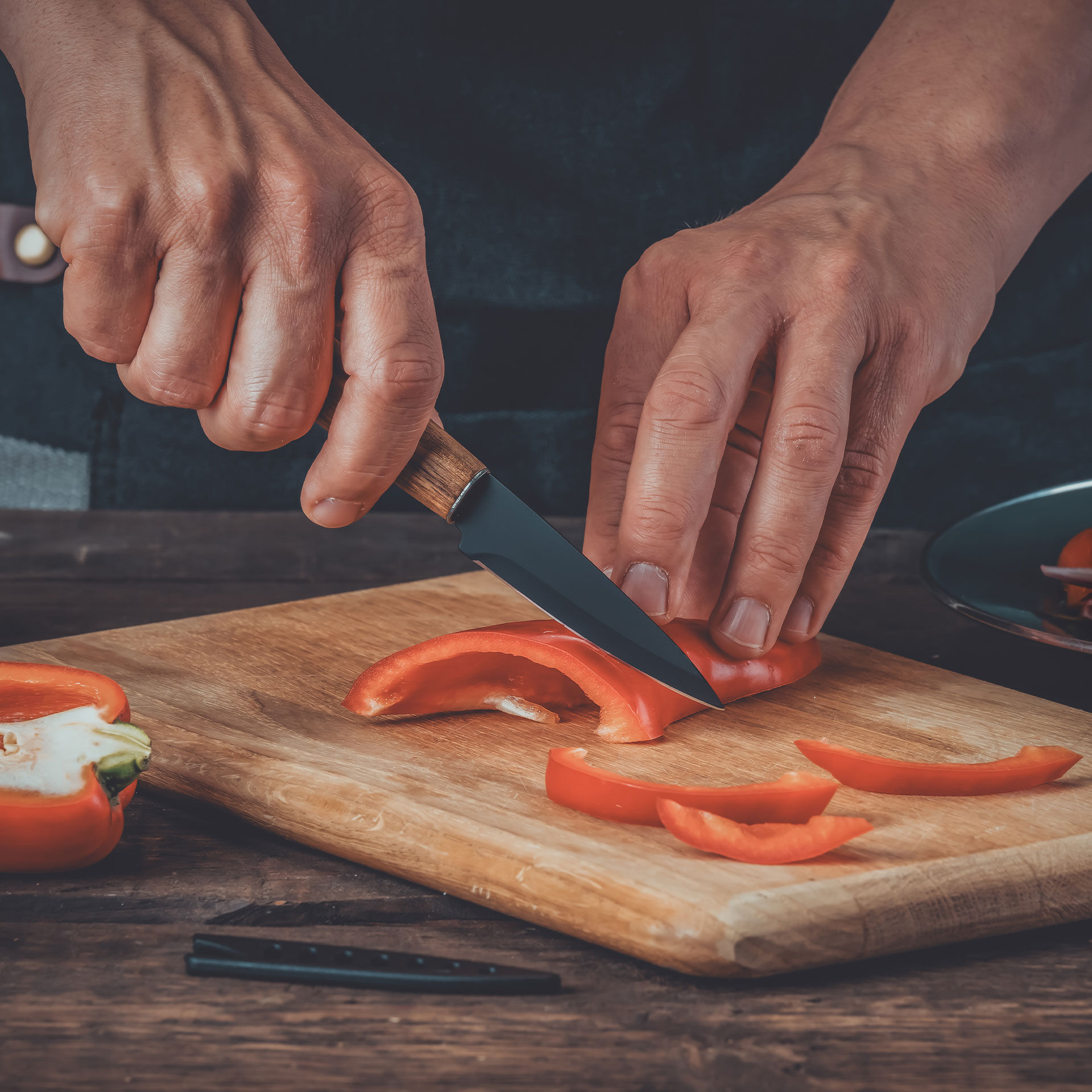 Gemüsemesser Flow, 8,5cm Edelstahl-Klinge