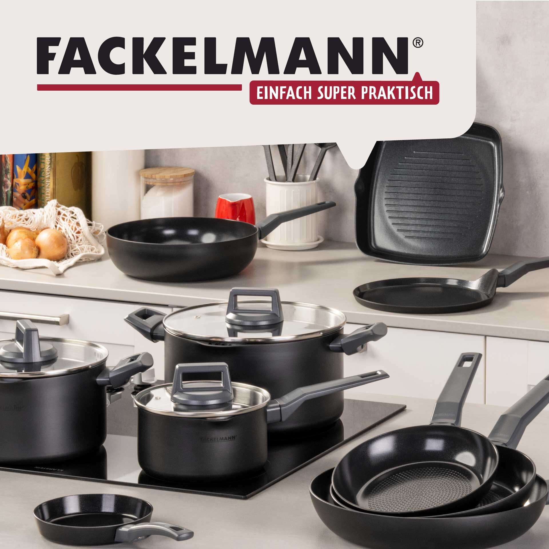 Kochtopf mit Stiel Statement, antihaft, Ø16cm