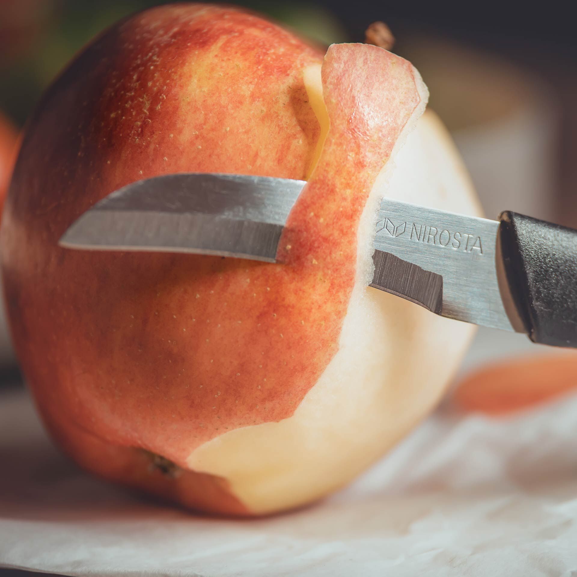 Schälmesser, 17cm, schwarz