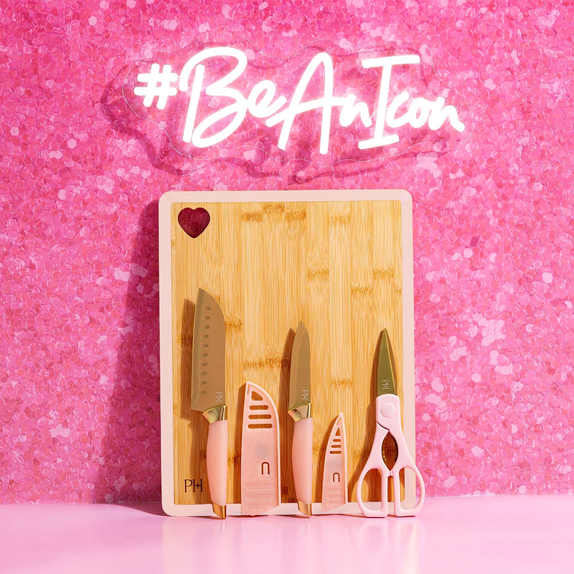 Küchenhelfer-Set inkl. Messer, Schere und Brett, 6-teilig