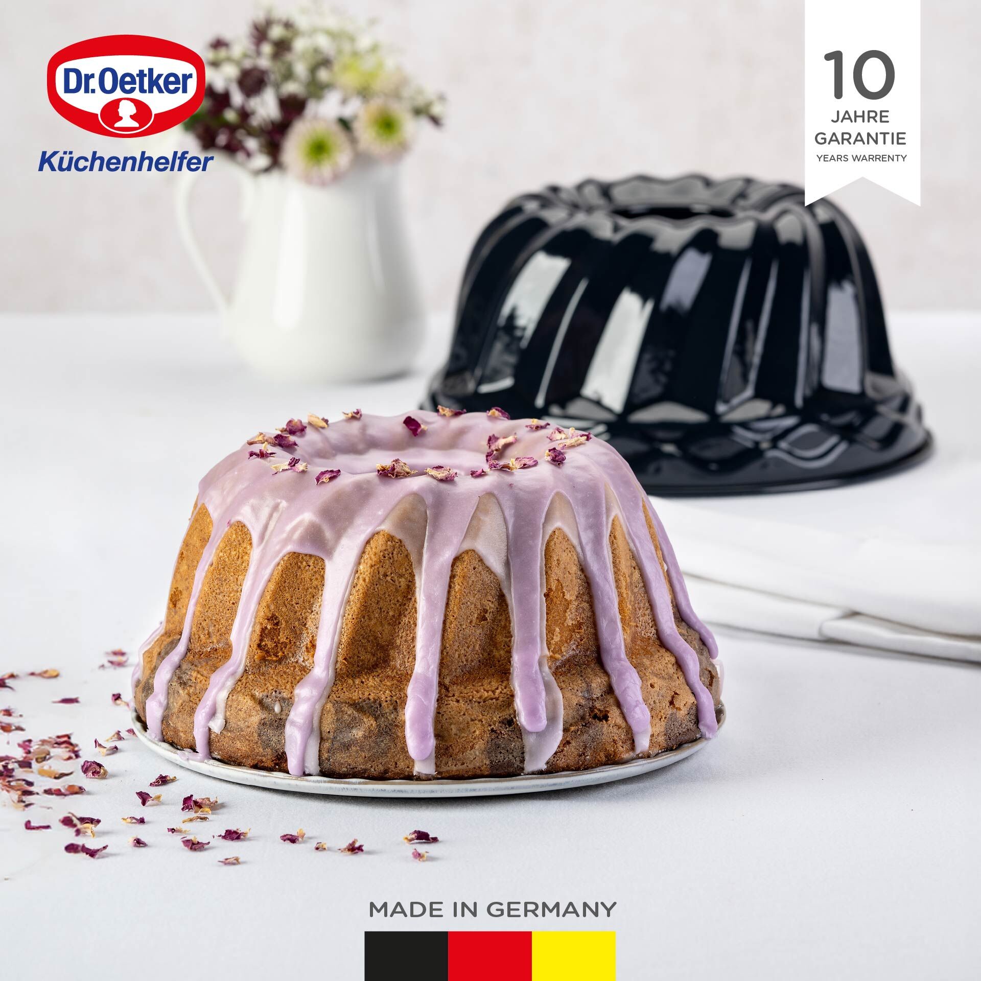 Gugelhupfform Back-Liebe Emaille, Ø24cm