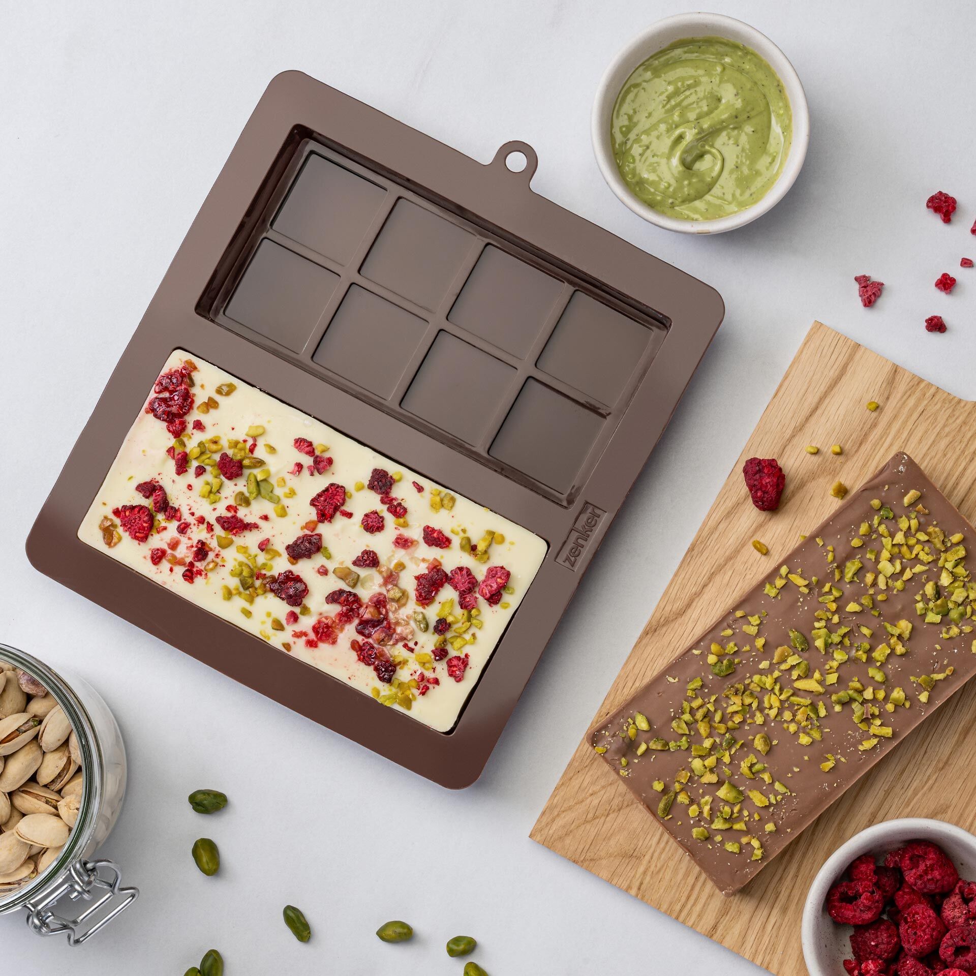 Schokoladenform Dubai-Schokolade, Silikon