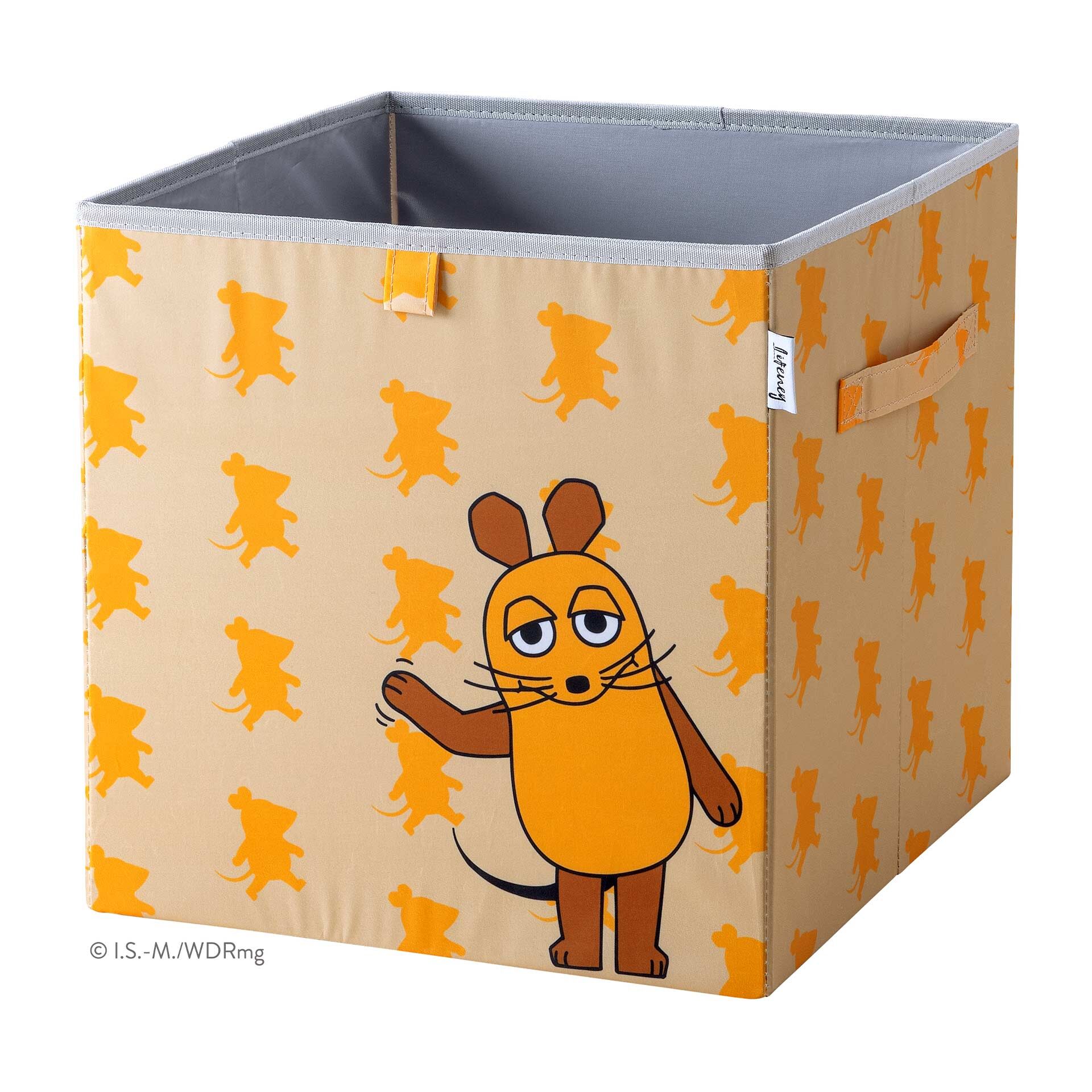 Aufbewahrungsox DieMaus winkend, apricot