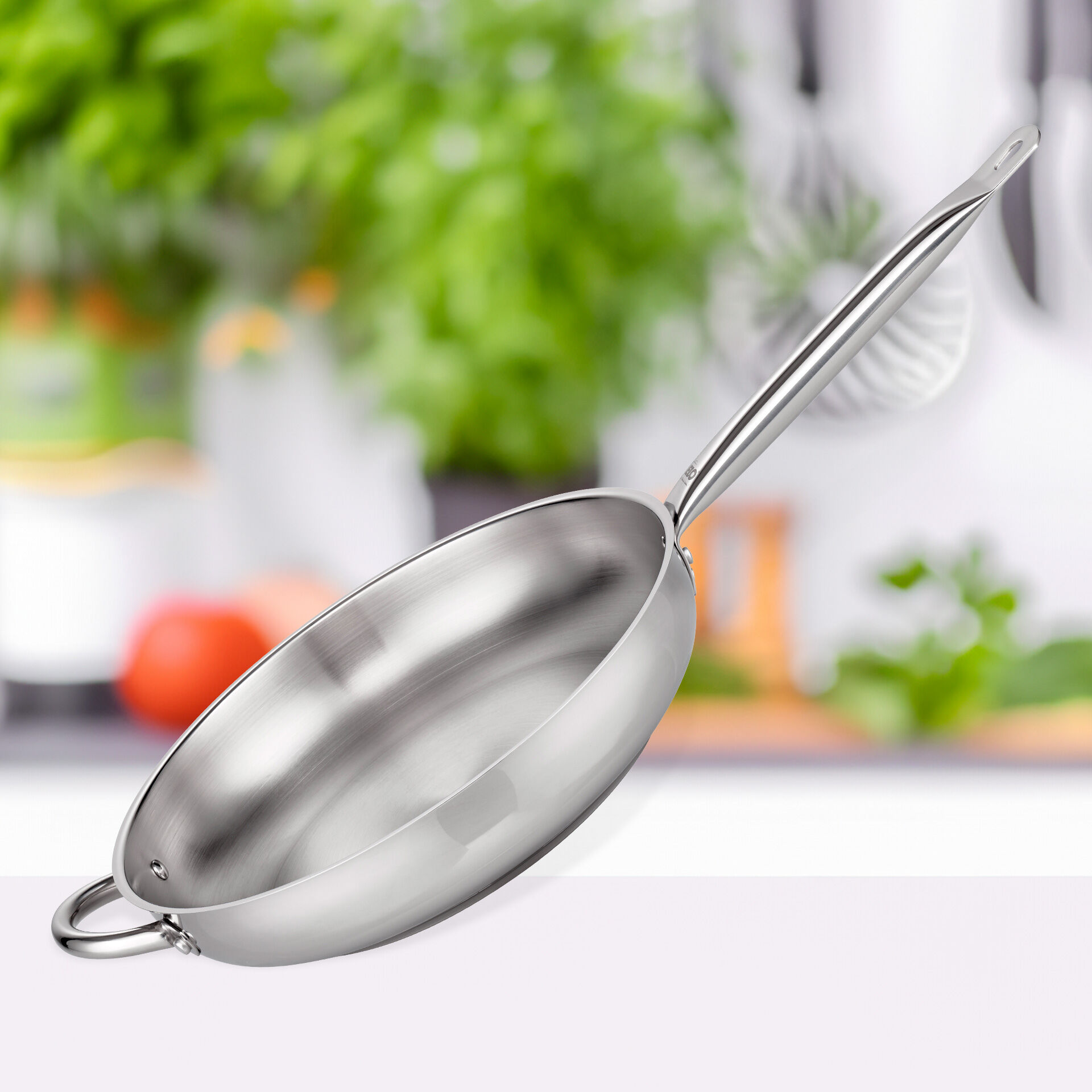 Bratpfanne mit Gegengriff Profi-Therm, Ø32cm, Edelstahl