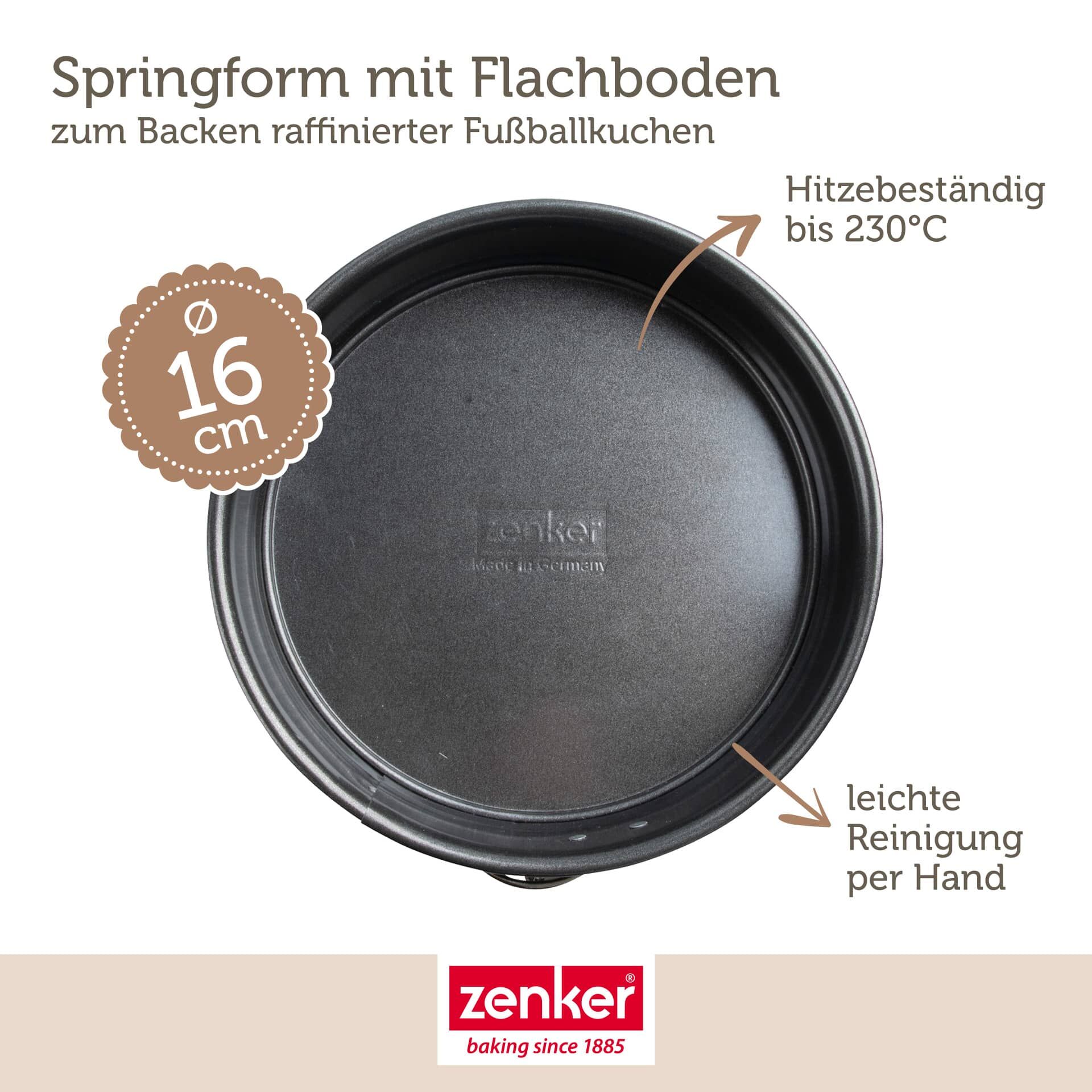 Springform mit Flachboden Soccer, Ø16cm