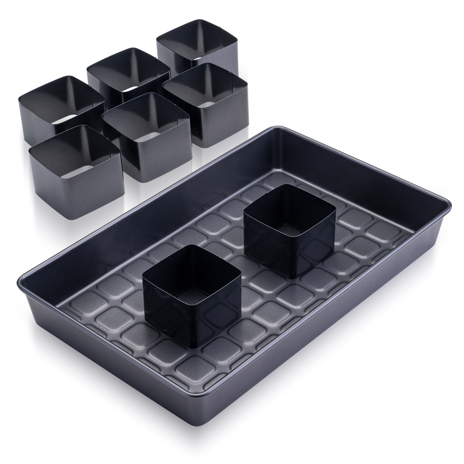 Buchstaben- & Zahlen-Kuchenform-Set, 9-teilig