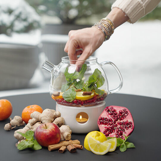 Winterlicher Früchtetee