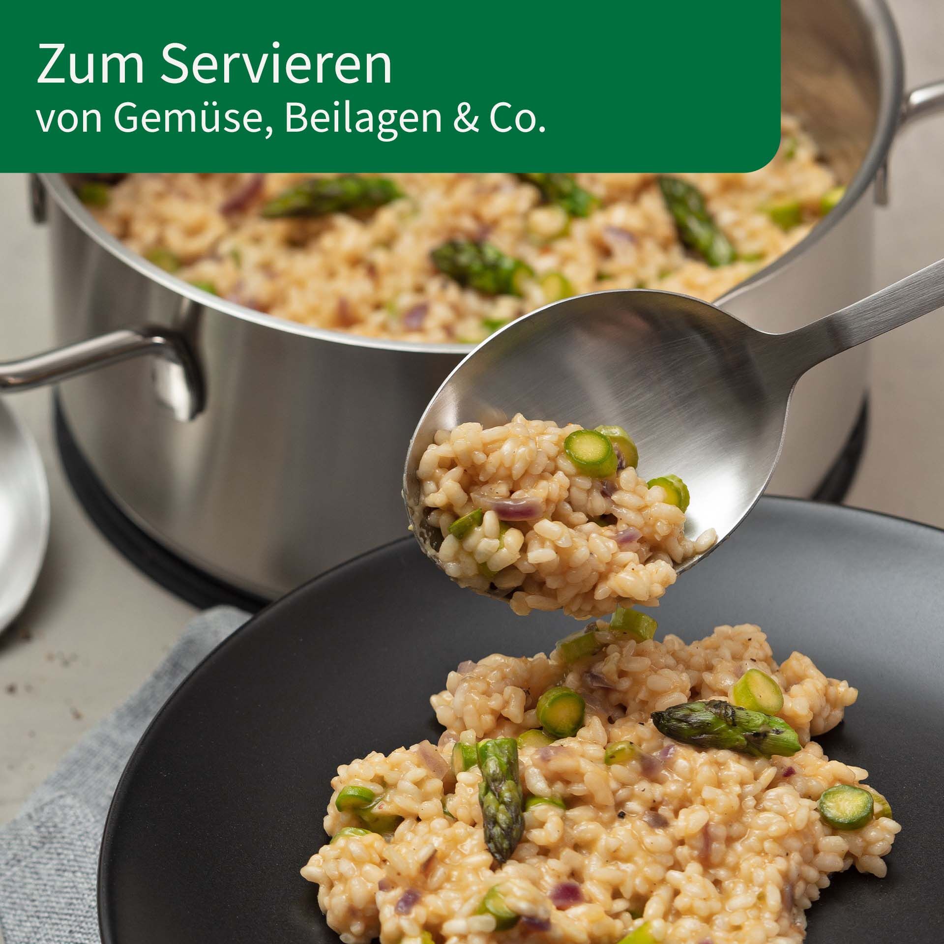 Servierlöffel Berlin, 32cm, Edelstahl