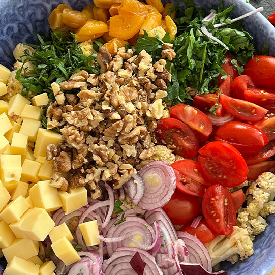 Lauwarmer Linsensalat