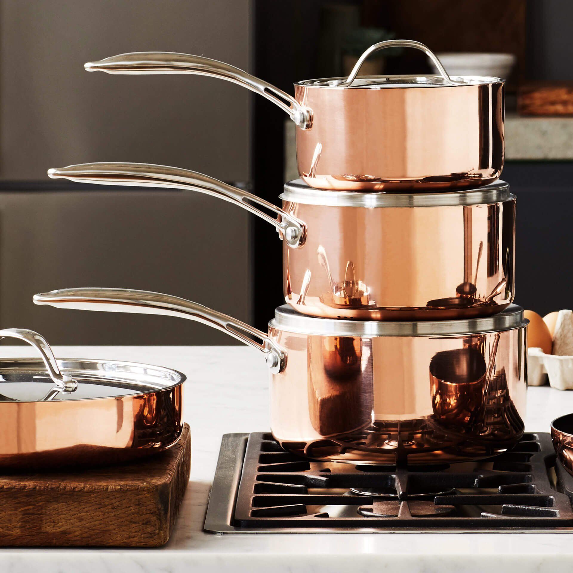 Kochtopf mit Deckel Copper Tri-Ply, 2,5l, Edelstahl