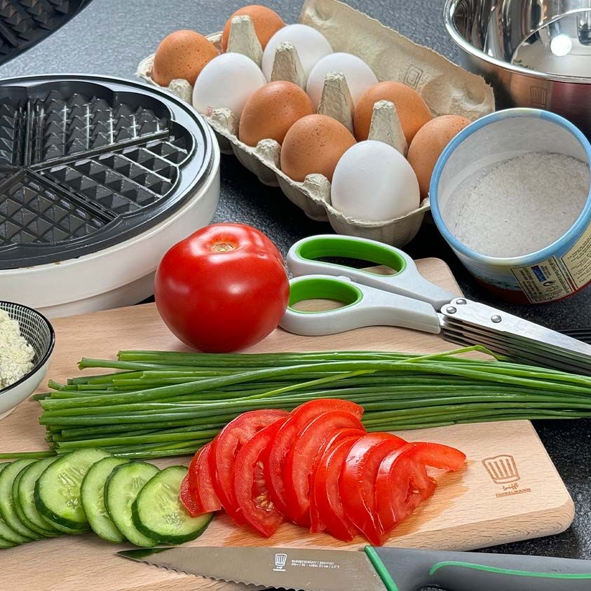 Omelette aus dem Waffeleisen - Rezept | Fackelmann
