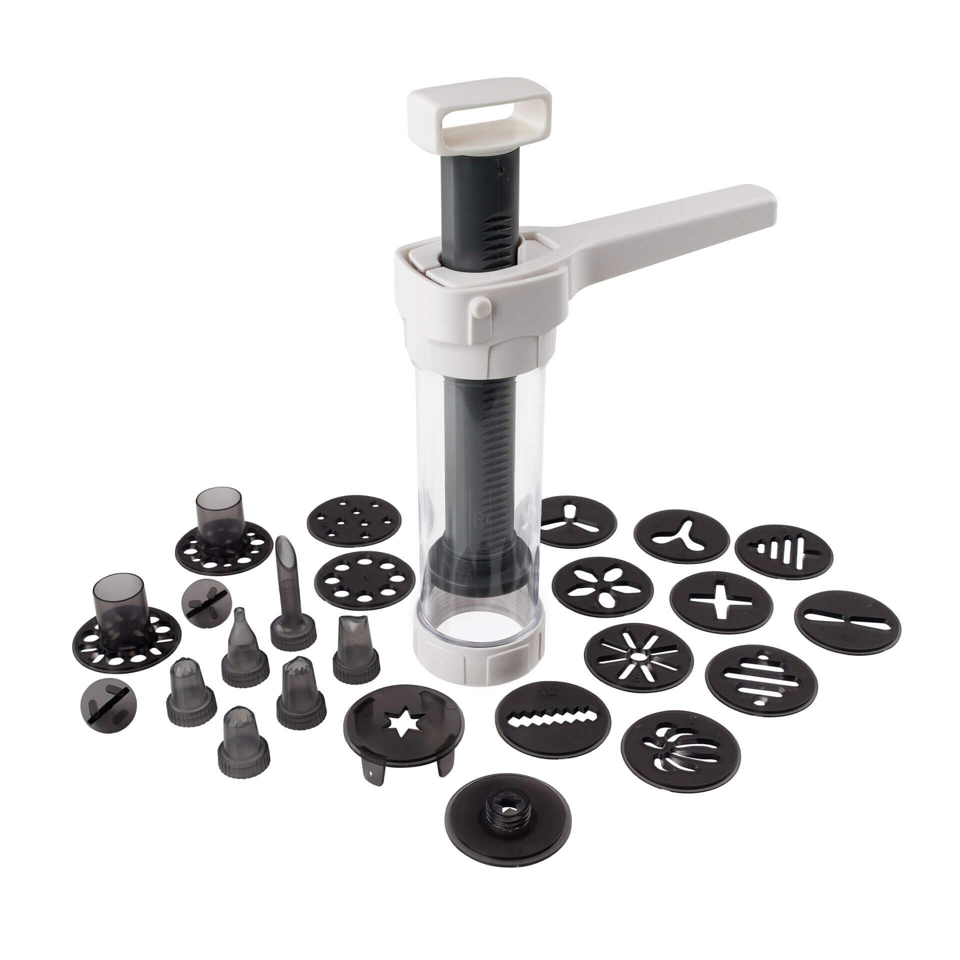 Gebäckpresse und Garnierspritze, 23-teilig