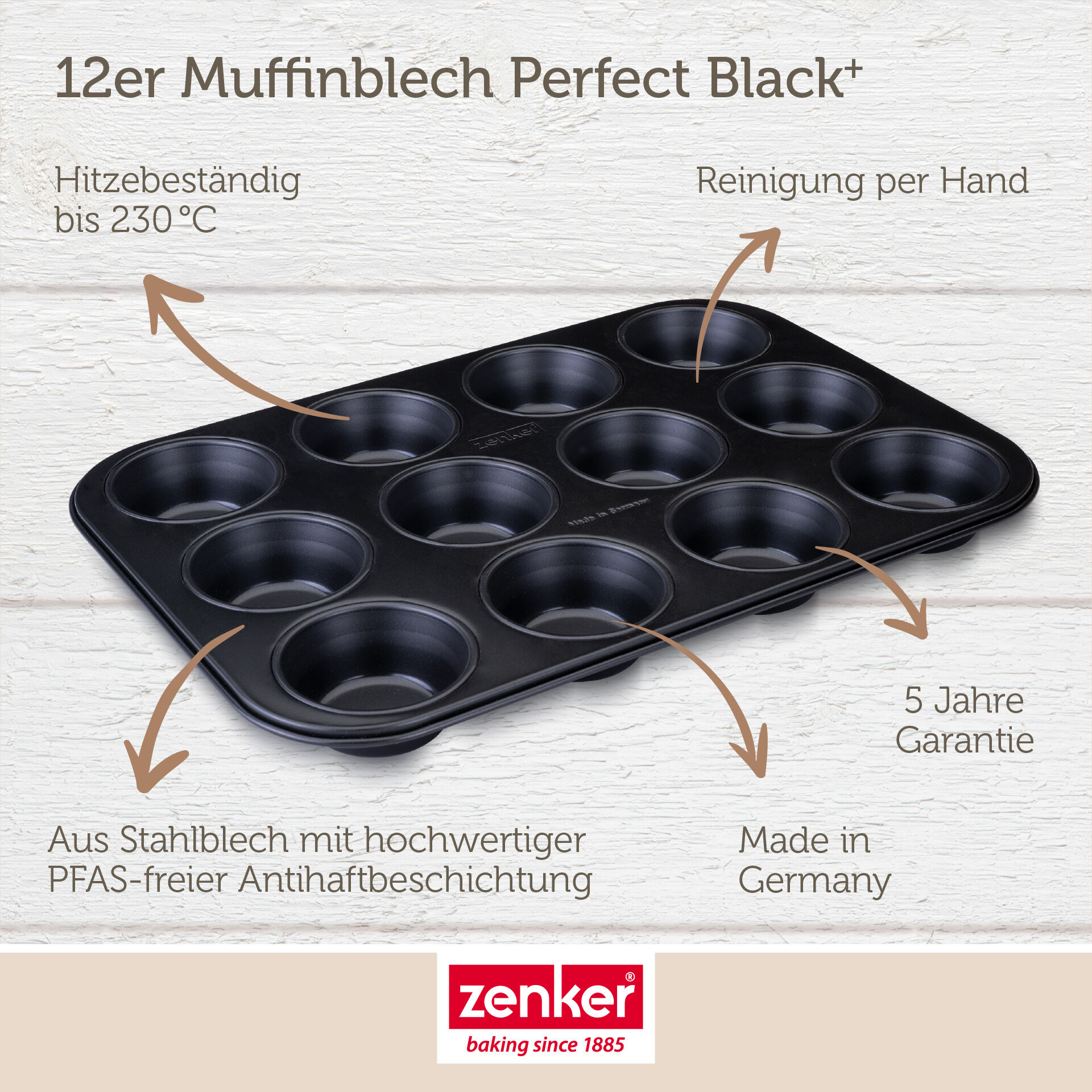 Muffinform Perfect Black+, 12er