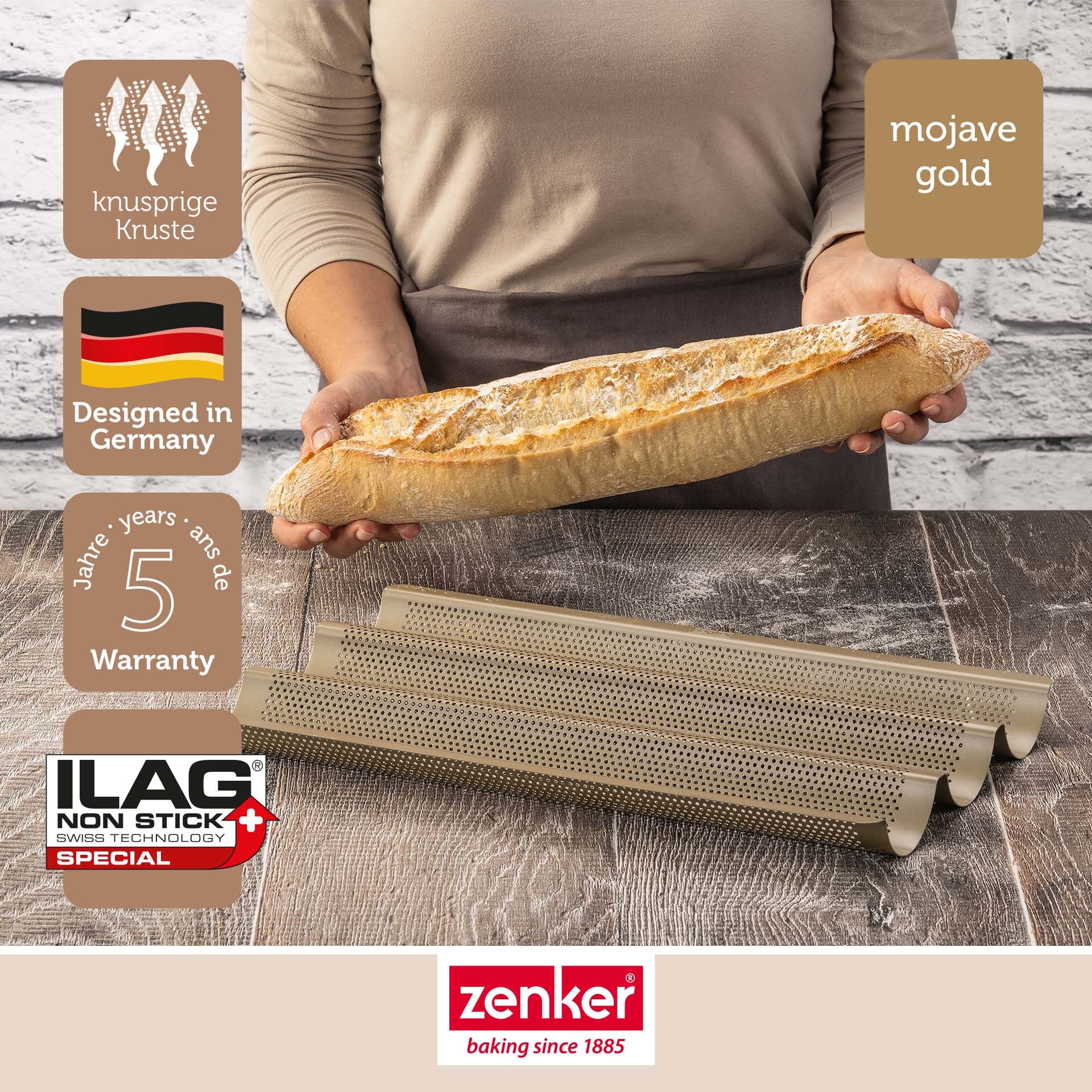 Baguetteblech Dein Brot!, 3er