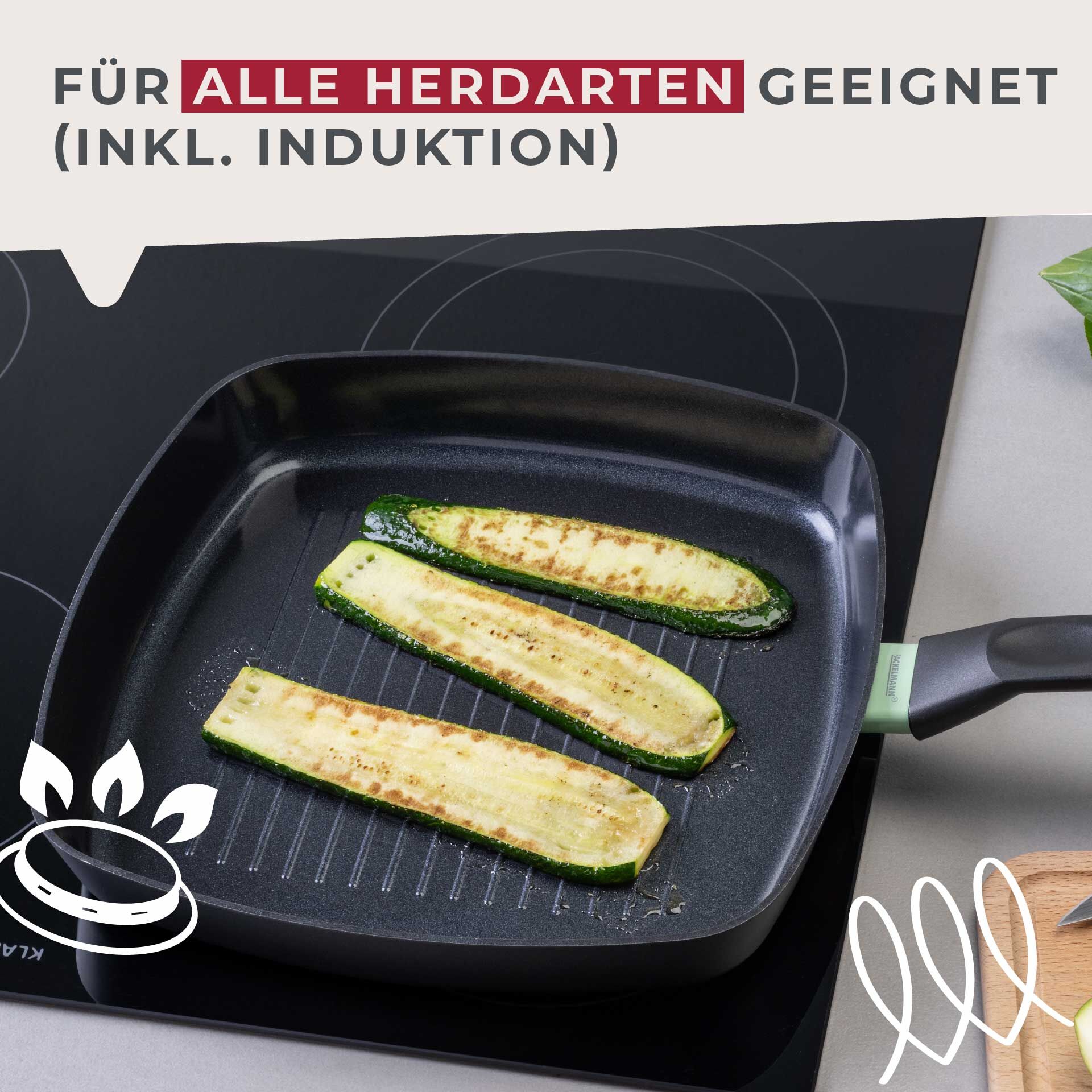 Grillpfanne Brandao, Keramik, antihaft, Ø28cm