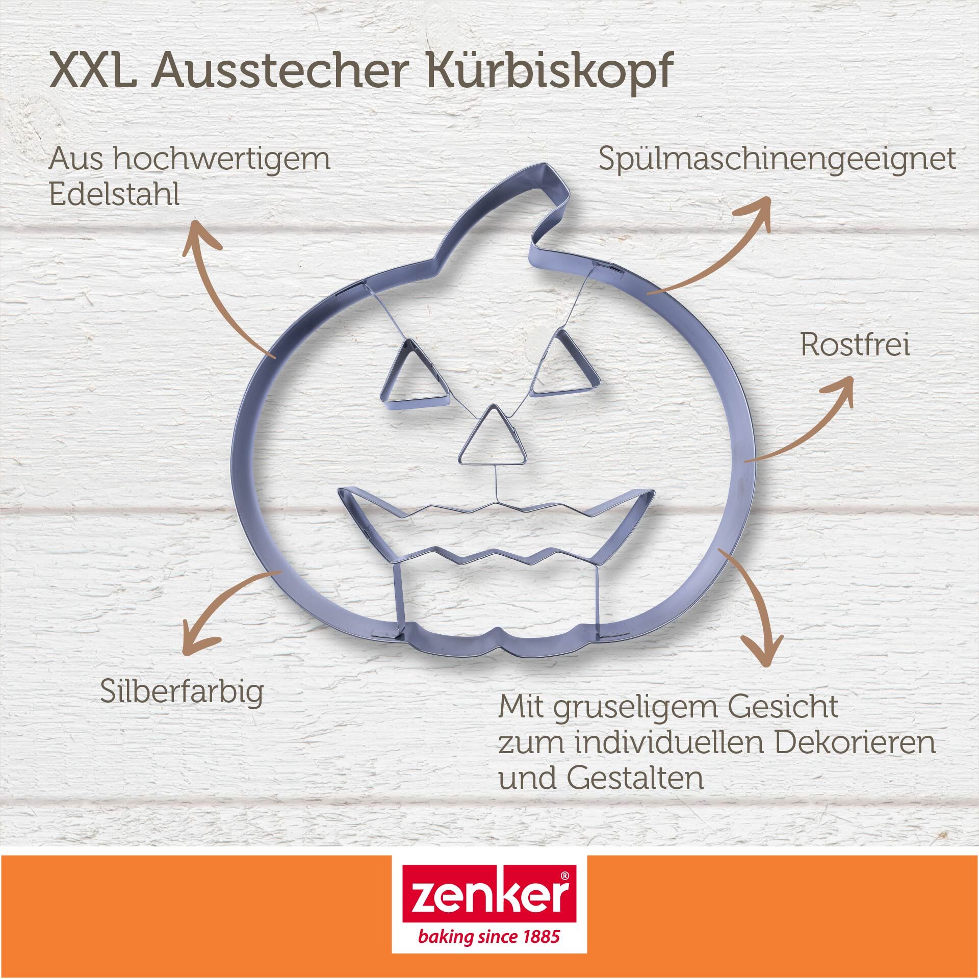 Happy Halloween Baking XXL Ausstecher Kürbiskopf