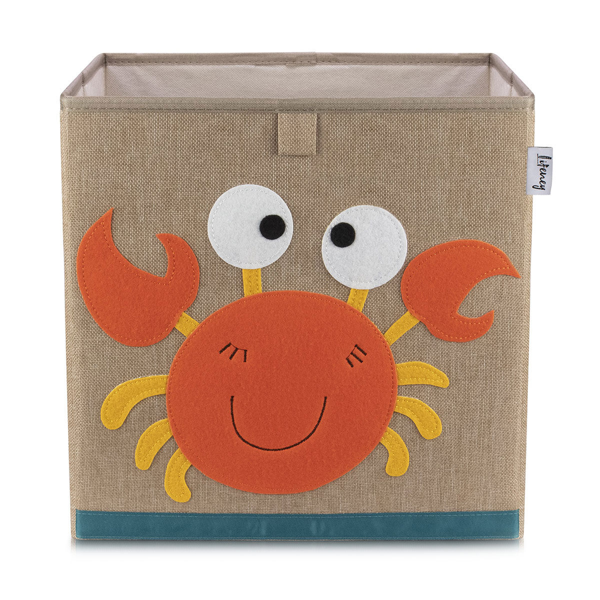 Aufbewahrungsbox Krebs, braun, 33x33x33cm